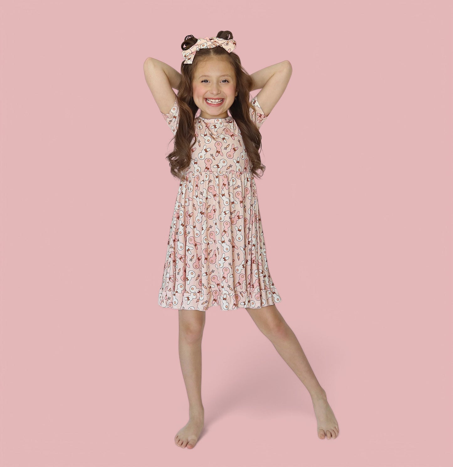 BUNNIES AND BOWS DREAM RUFFLE DRESS