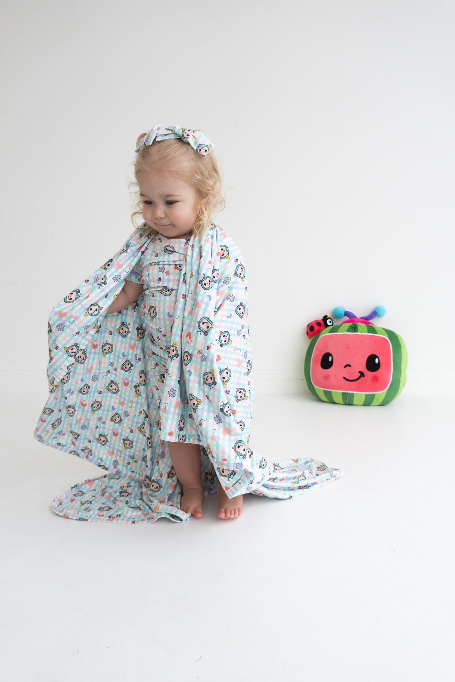 Dream Big Little Co x CoComelon SPRINGTIME MELON DREAM BOW HAIR CLIPS