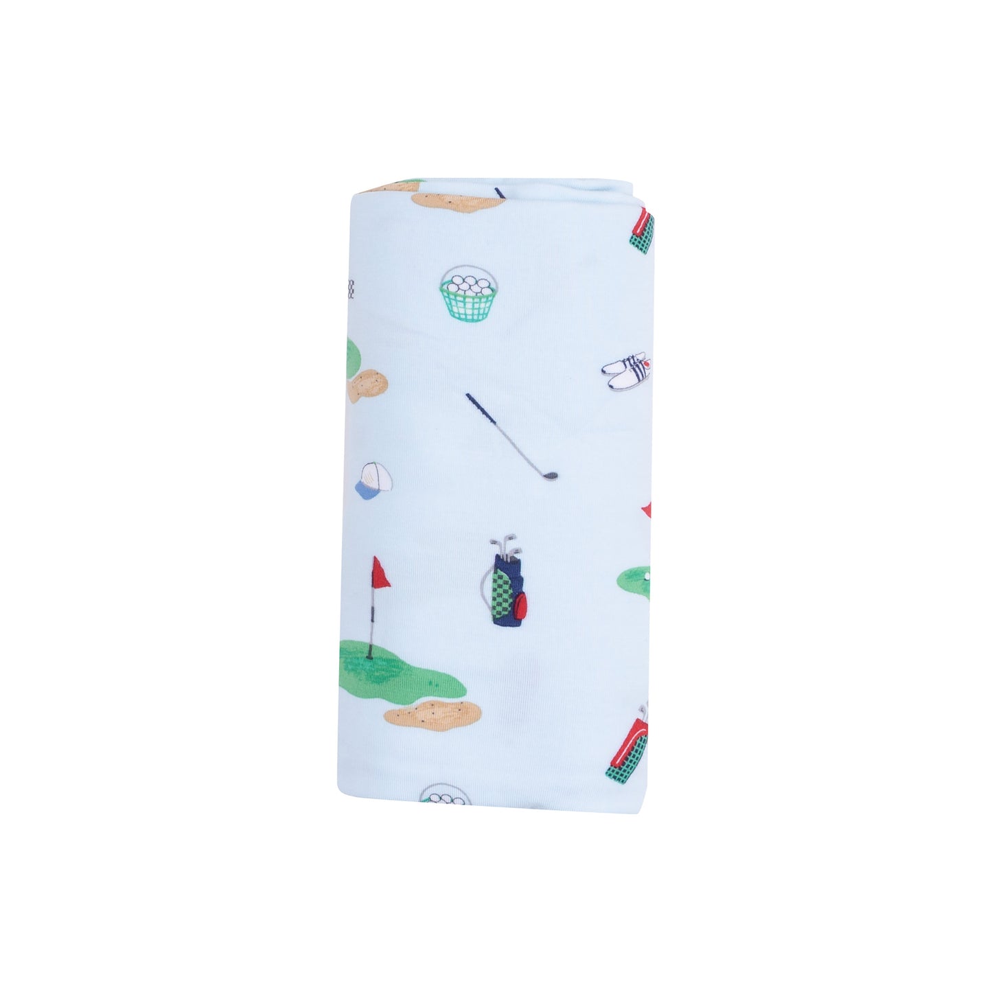 Swaddle Blanket - Golf Things Blue