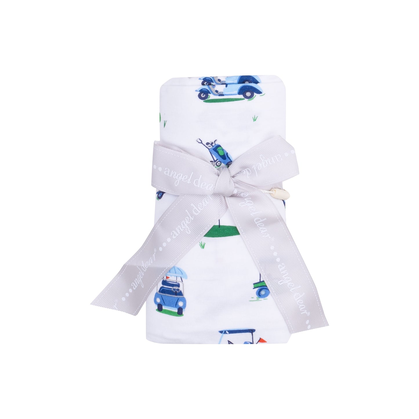 Swaddle Blanket - Vintage Golf Carts Blue