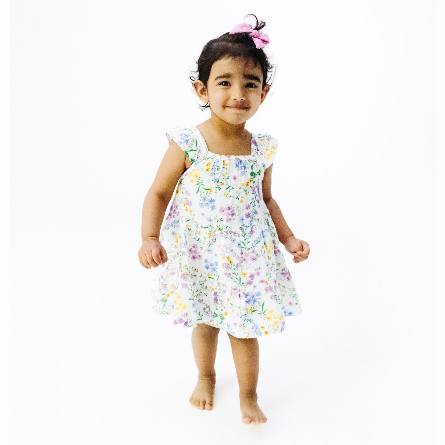 Twirly Sundress & Diaper Cover - Cottage Climbing Floral