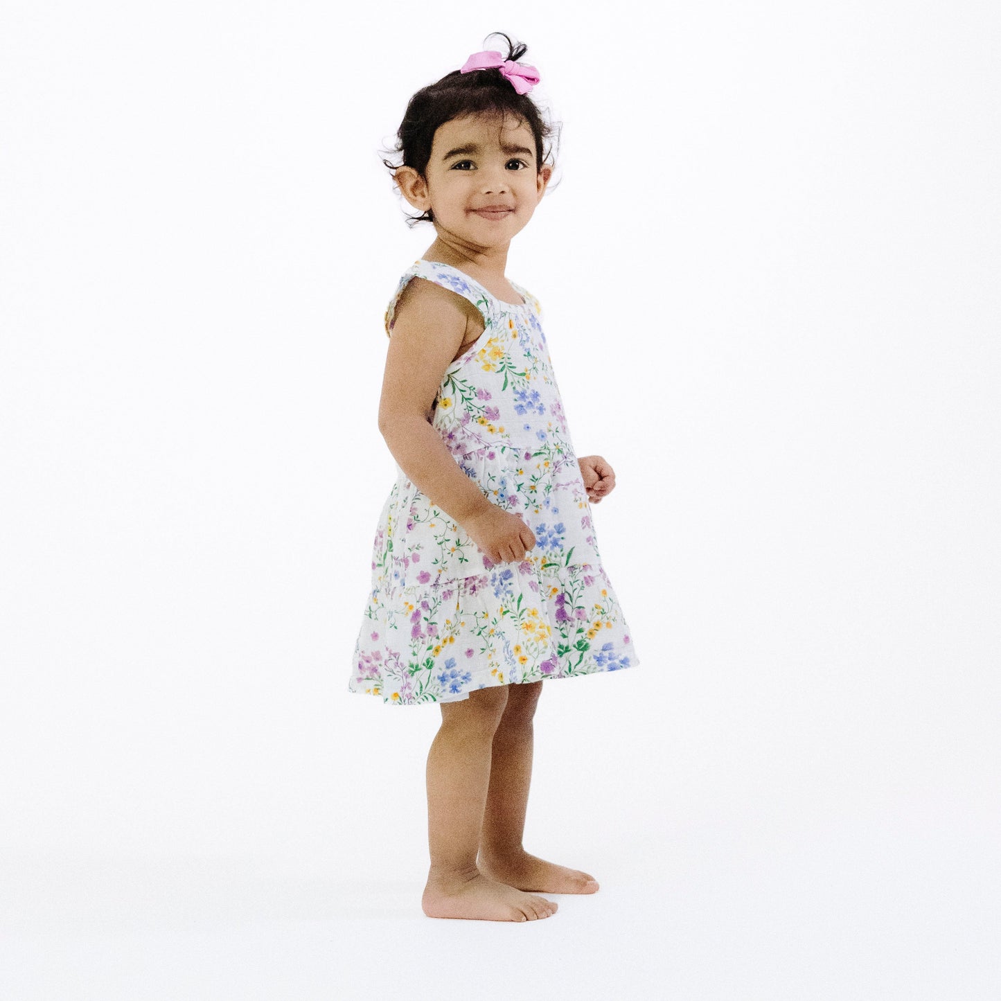 Twirly Sundress & Diaper Cover - Cottage Climbing Floral