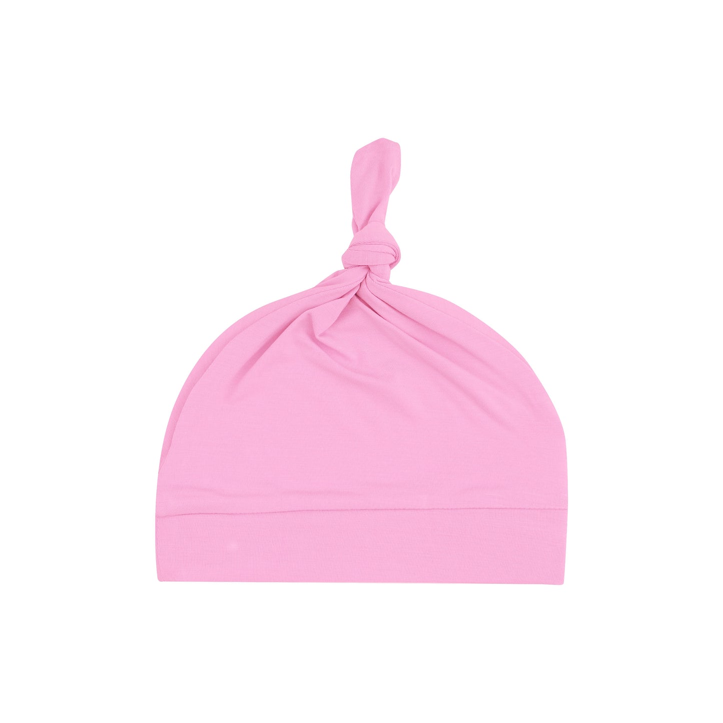 Knotted Hat - Solid Begonia Pink