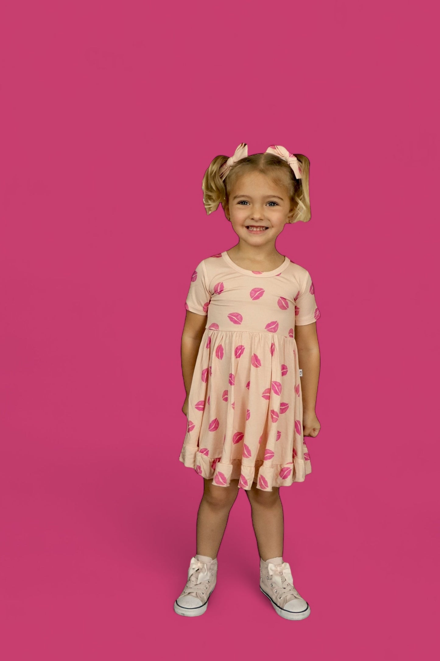 PUCKER UP DREAM RUFFLE DRESS