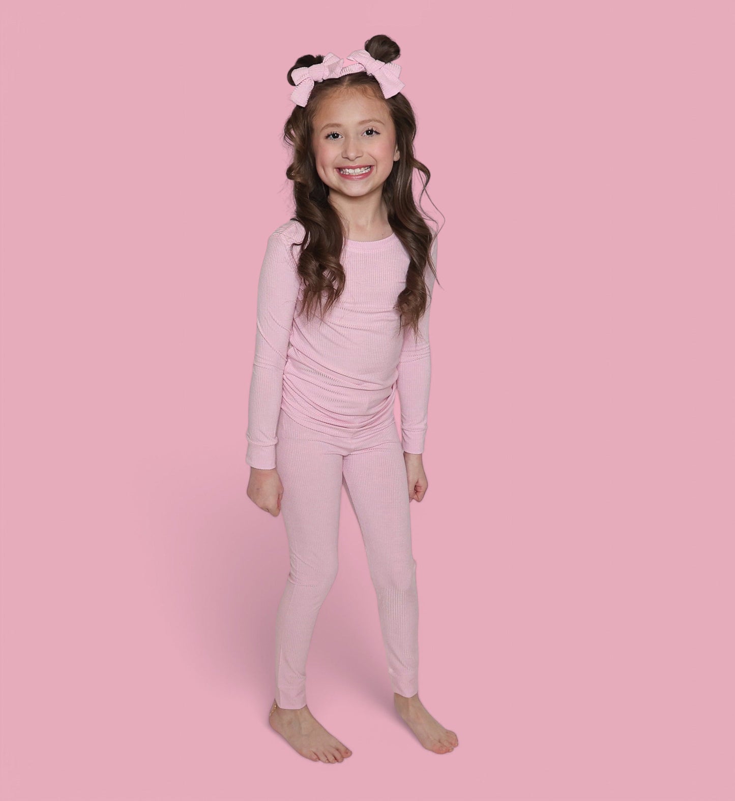 PINK ROSE RIB DREAM SET