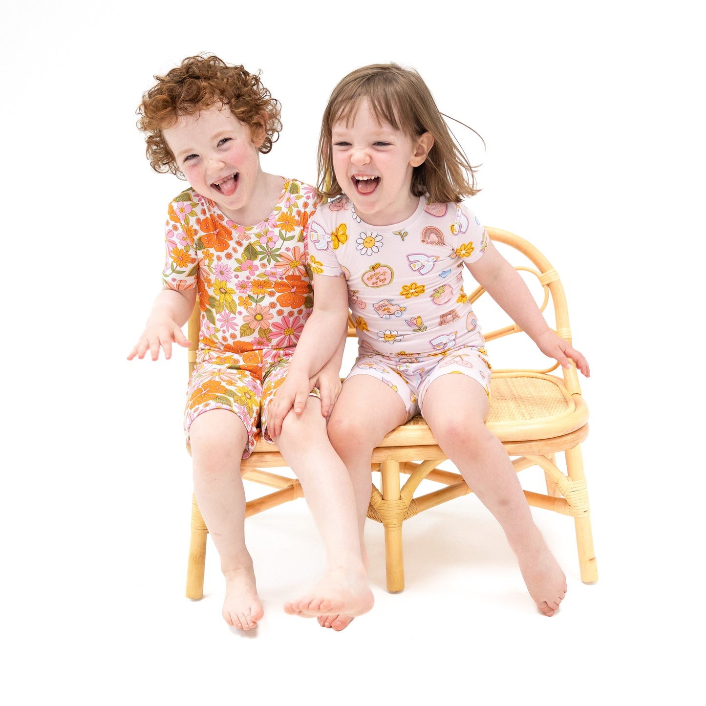 Loungewear Short Set - Boho Beachy Floral