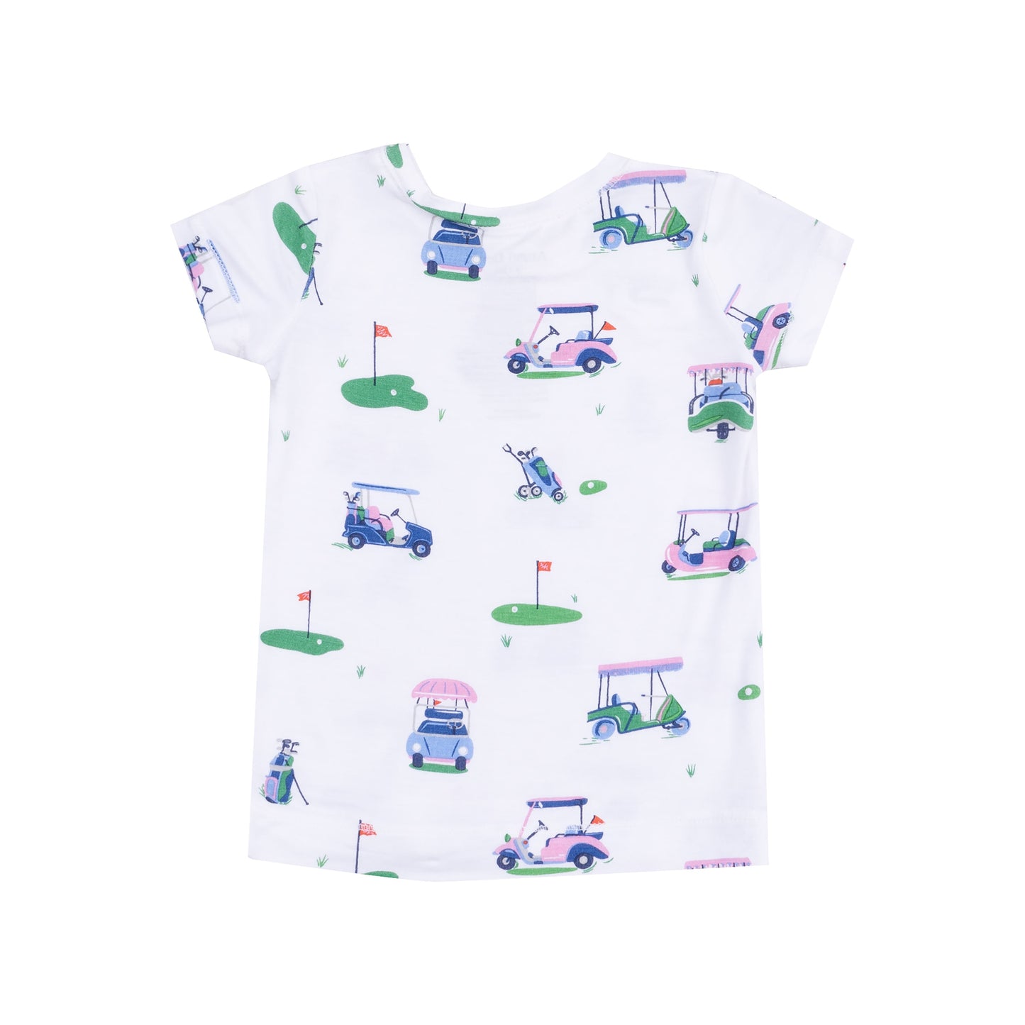 Loungewear Short Set - Vintage Golf Carts Pink