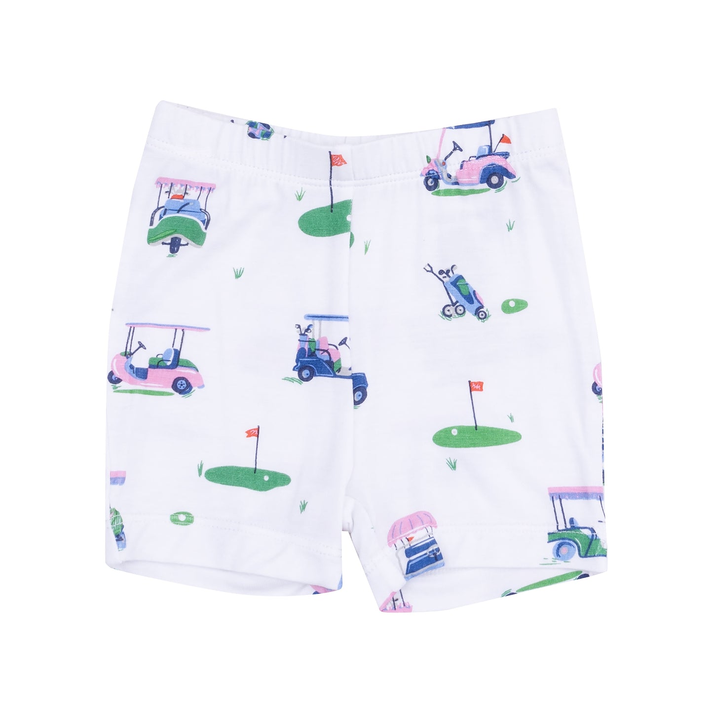 Loungewear Short Set - Vintage Golf Carts Pink