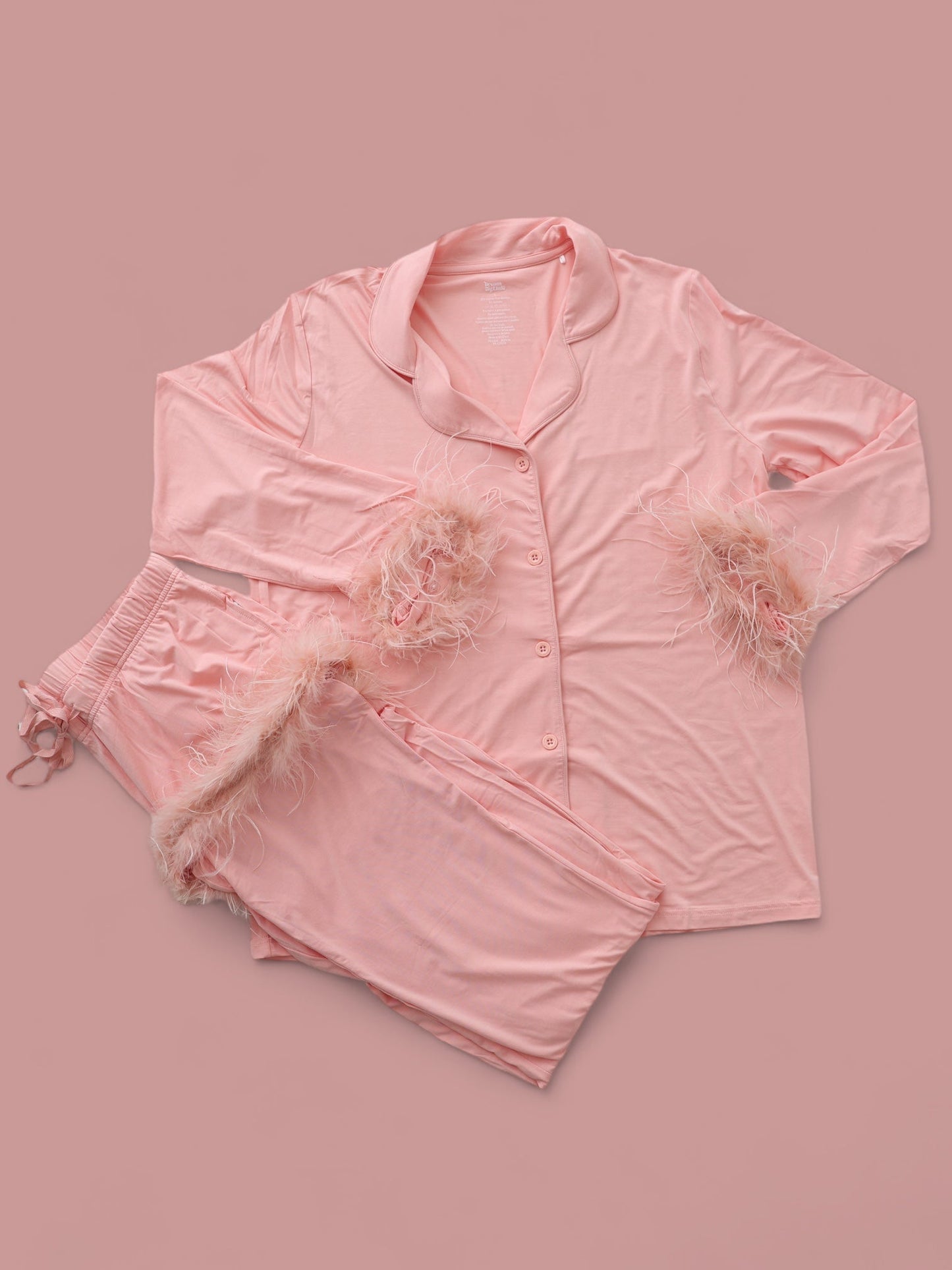 CORAL FEATHERED WOMEN'S DREAM FLARE SET