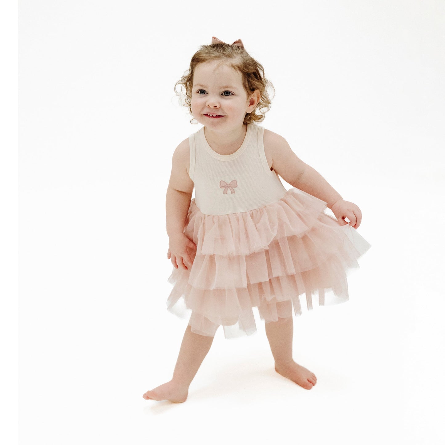 Layered Tulle Dress - Bows Tutu
