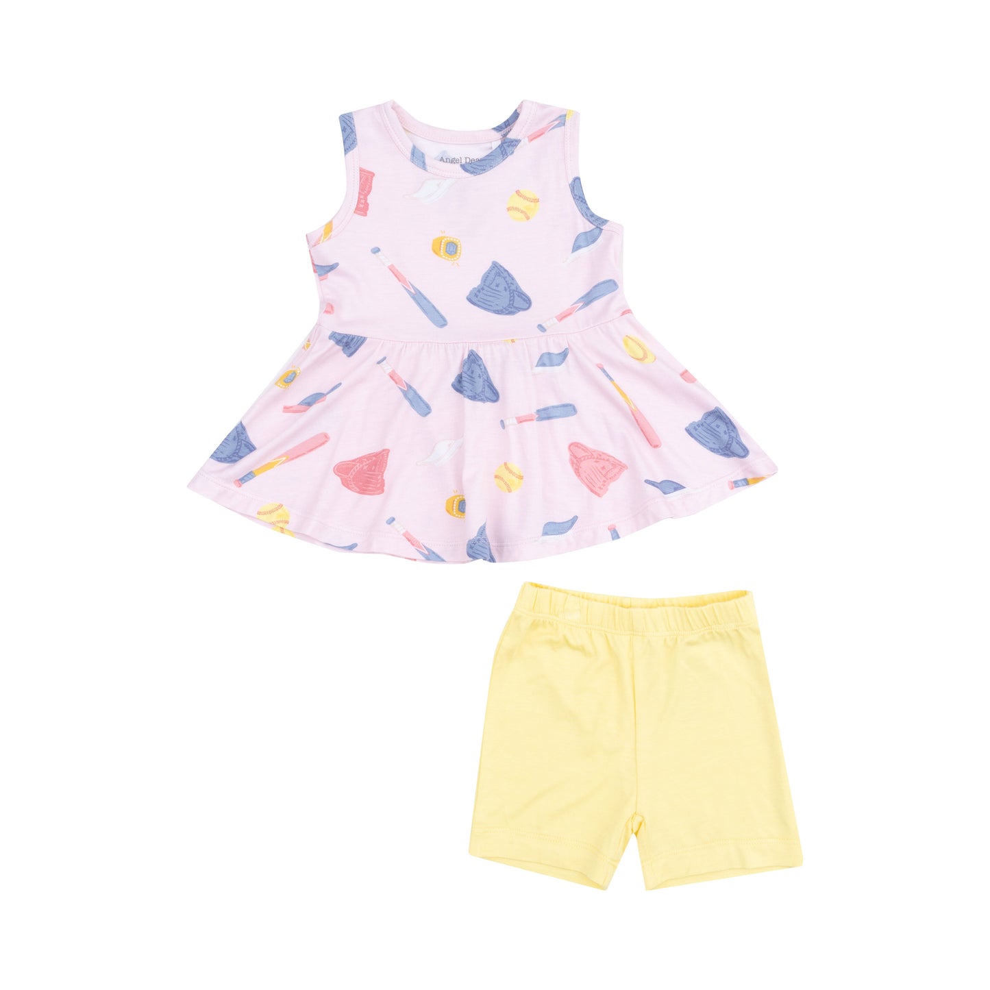 Peplum Tank Top and Bike Short - Softball