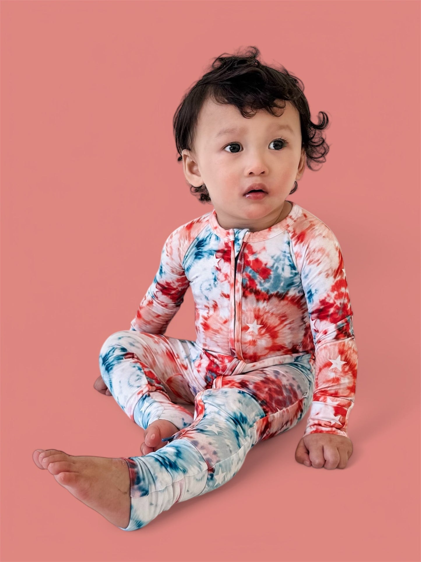 STARRY TIE DYE DREAM ROMPER