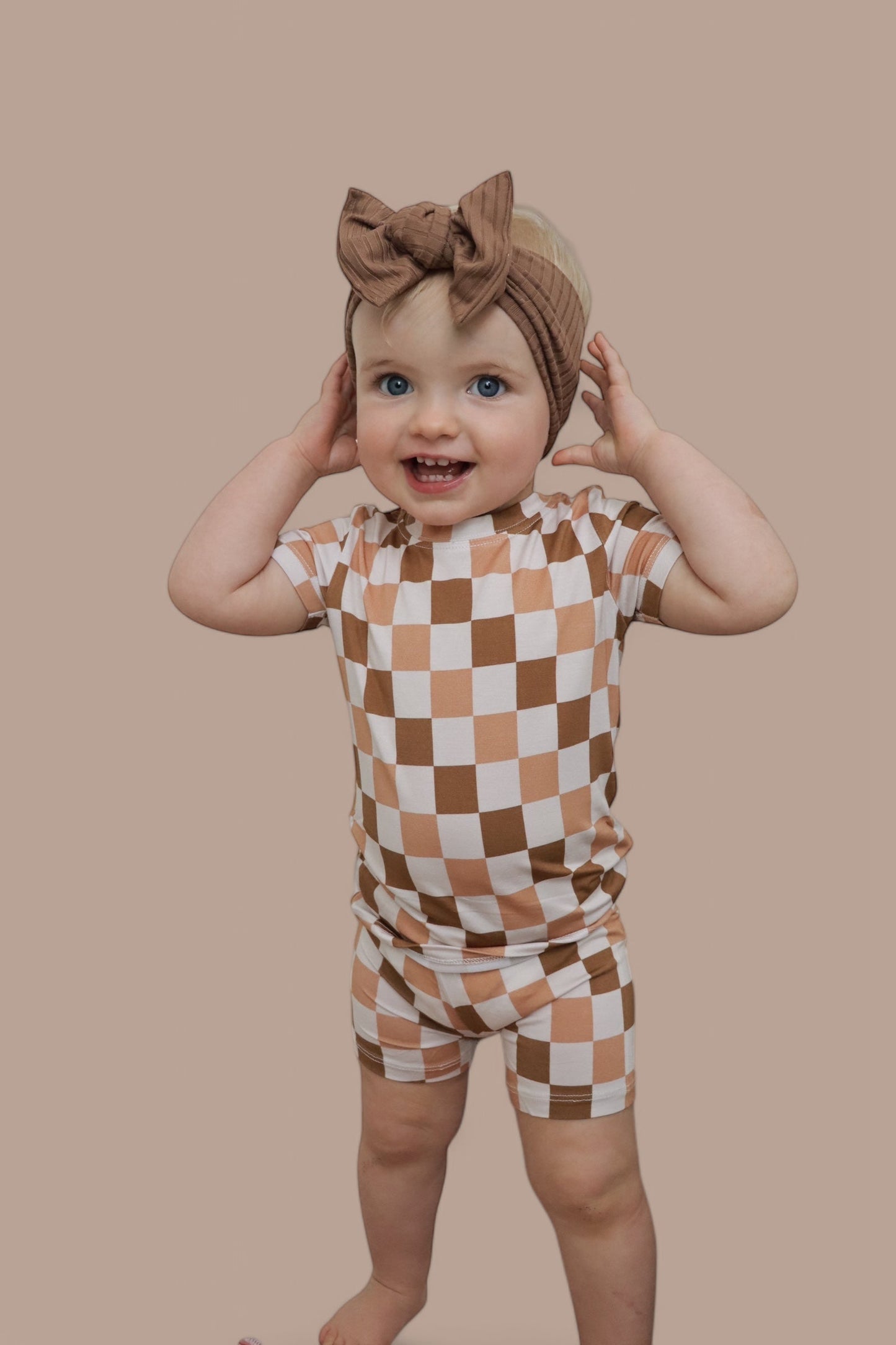 CHESTNUT CHECKERS DREAM SHORT SET