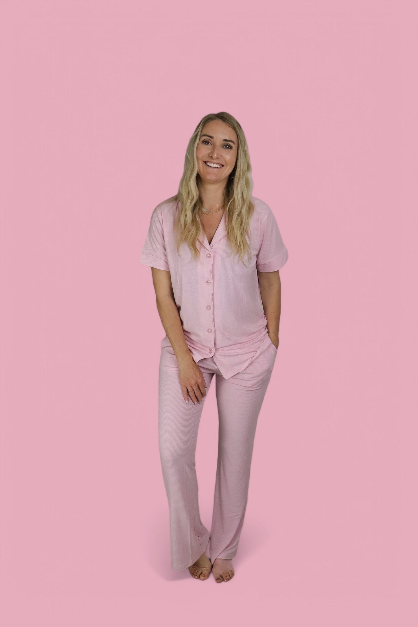 PINK ROSE RIB WOMEN'S DREAM SET