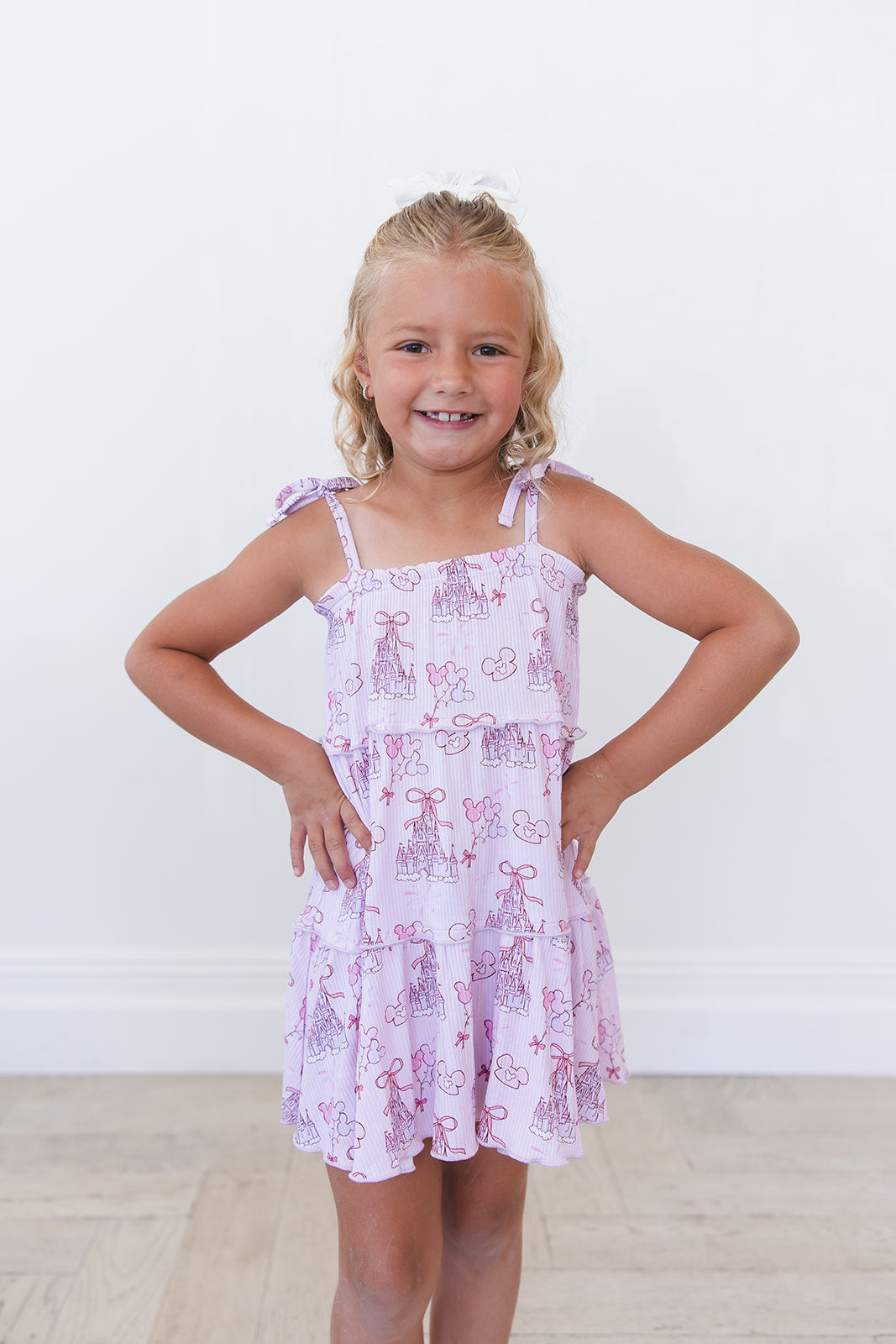 Coquette Castles (ribbed) - Tiered Dress