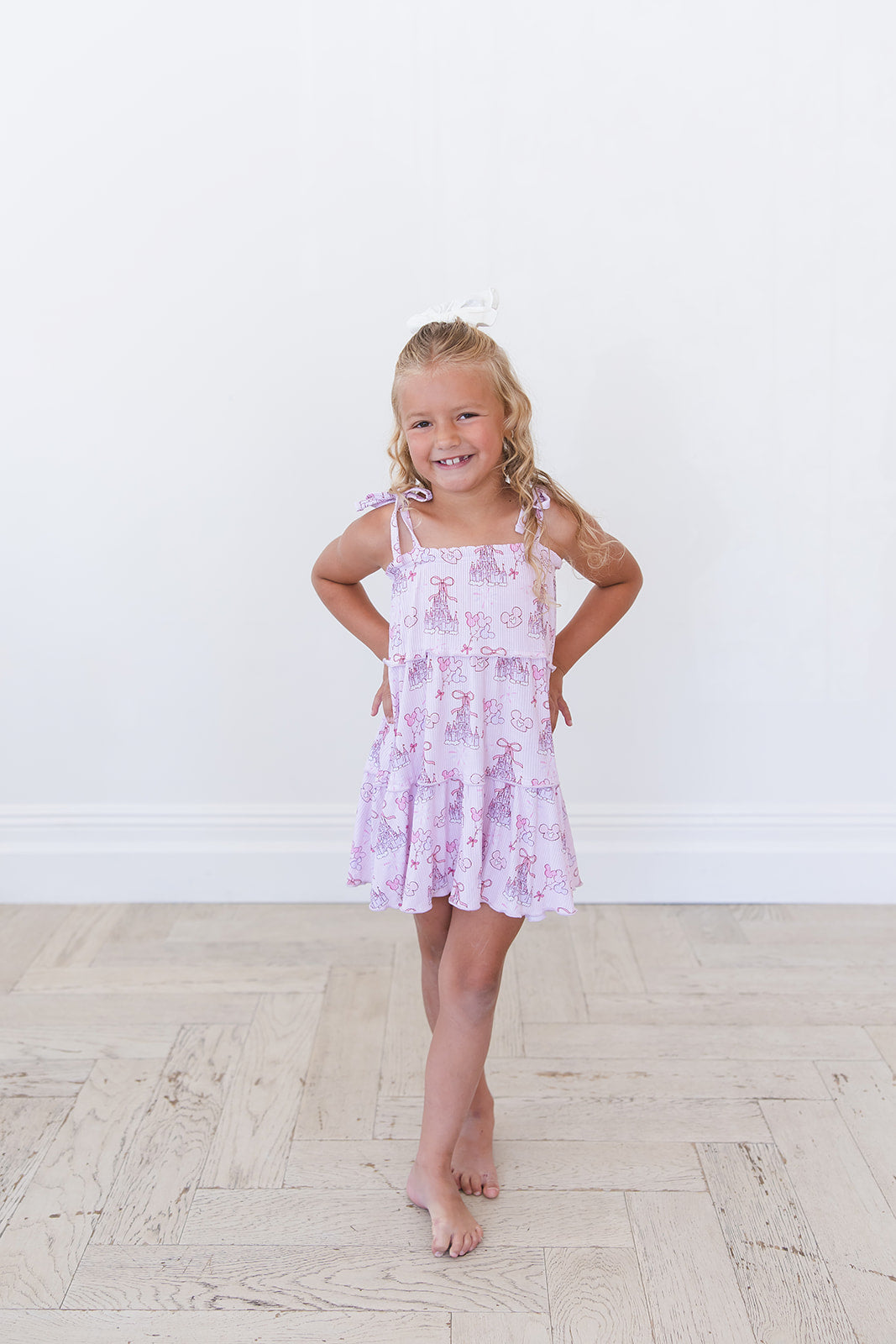 Coquette Castles (ribbed) - Tiered Dress