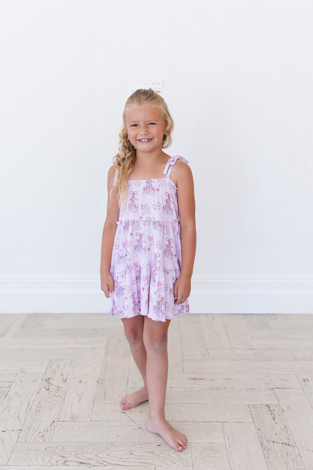 Coquette Castles (ribbed) - Tiered Dress