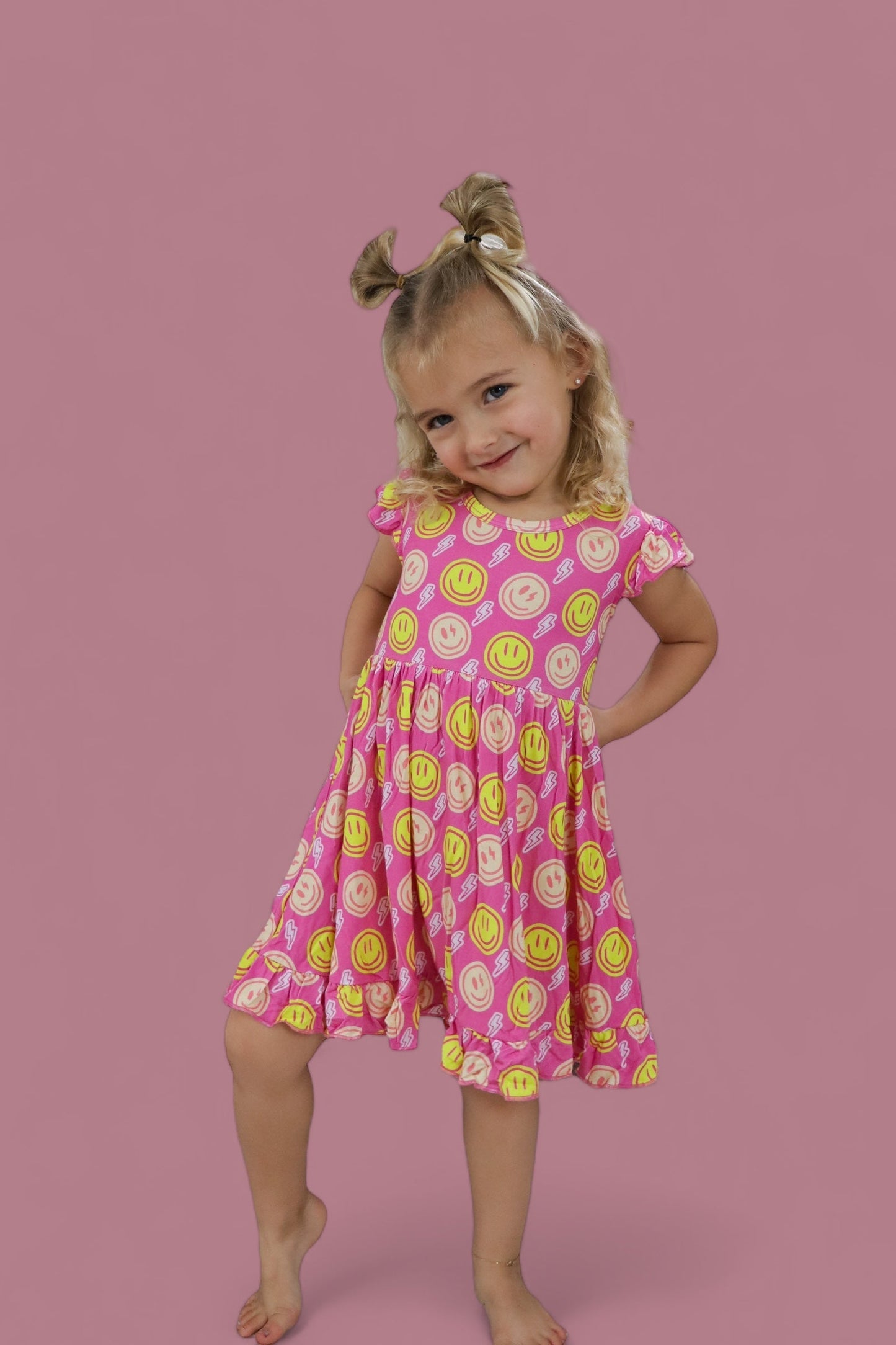 RADIANT SMILES DREAM RUFFLE DRESS