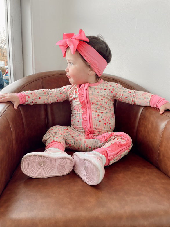 BLOOMS & BOWS DREAM RUFFLE ROMPER