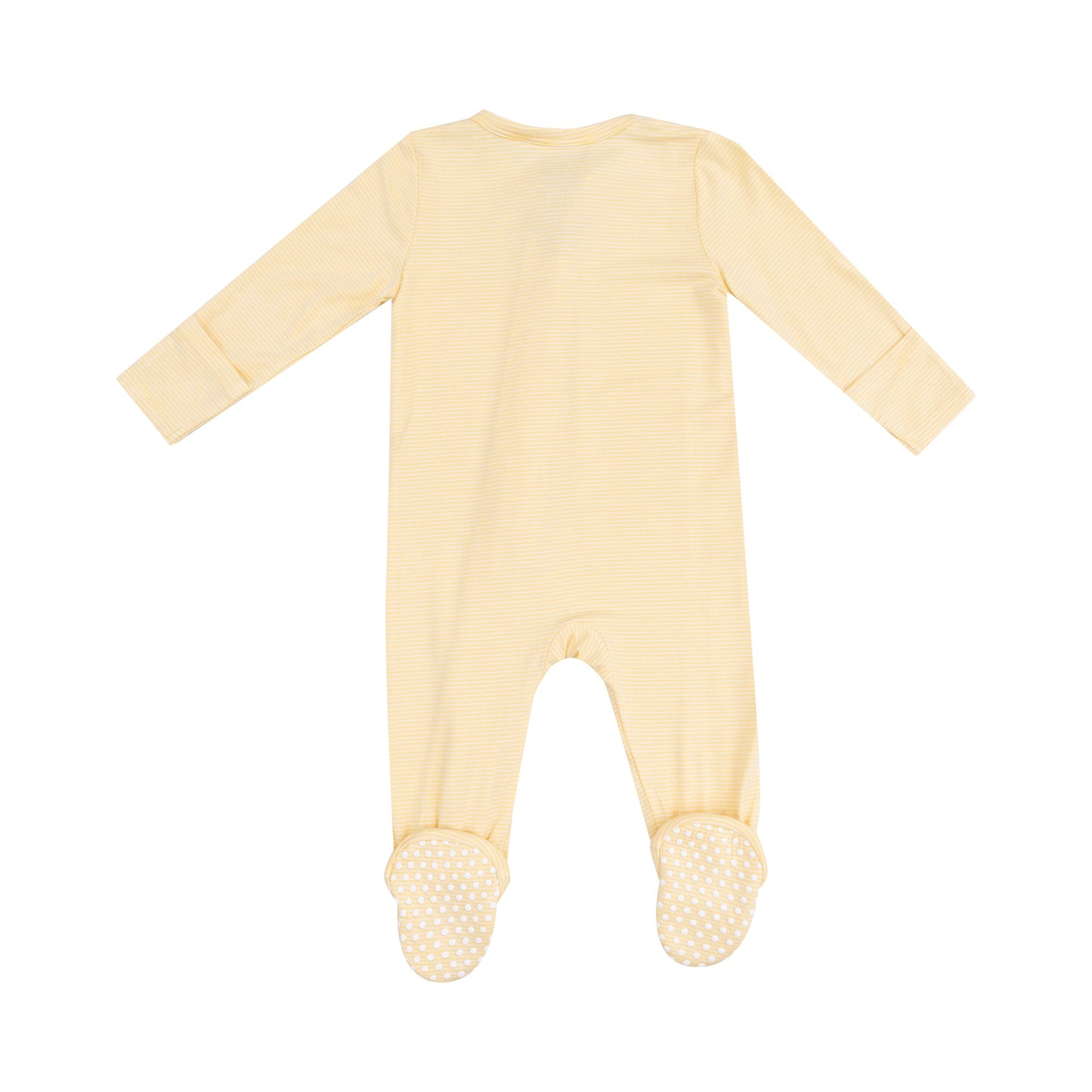 2 Way Zipper Footie -Stripe Baby Chicks