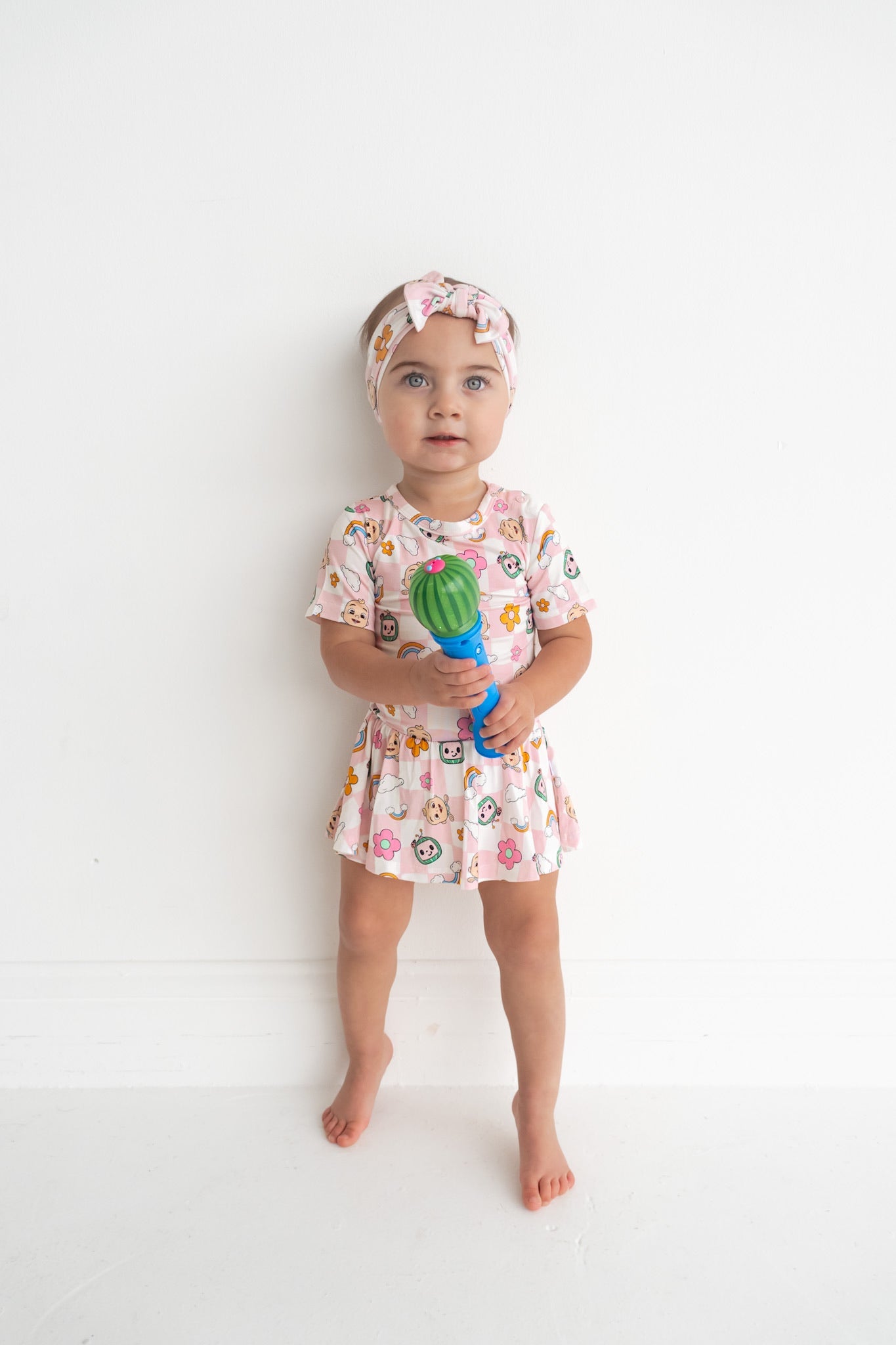 Dream Big Little Co x CoComelon JJ RAINBOW CHECKERS DREAM BOW