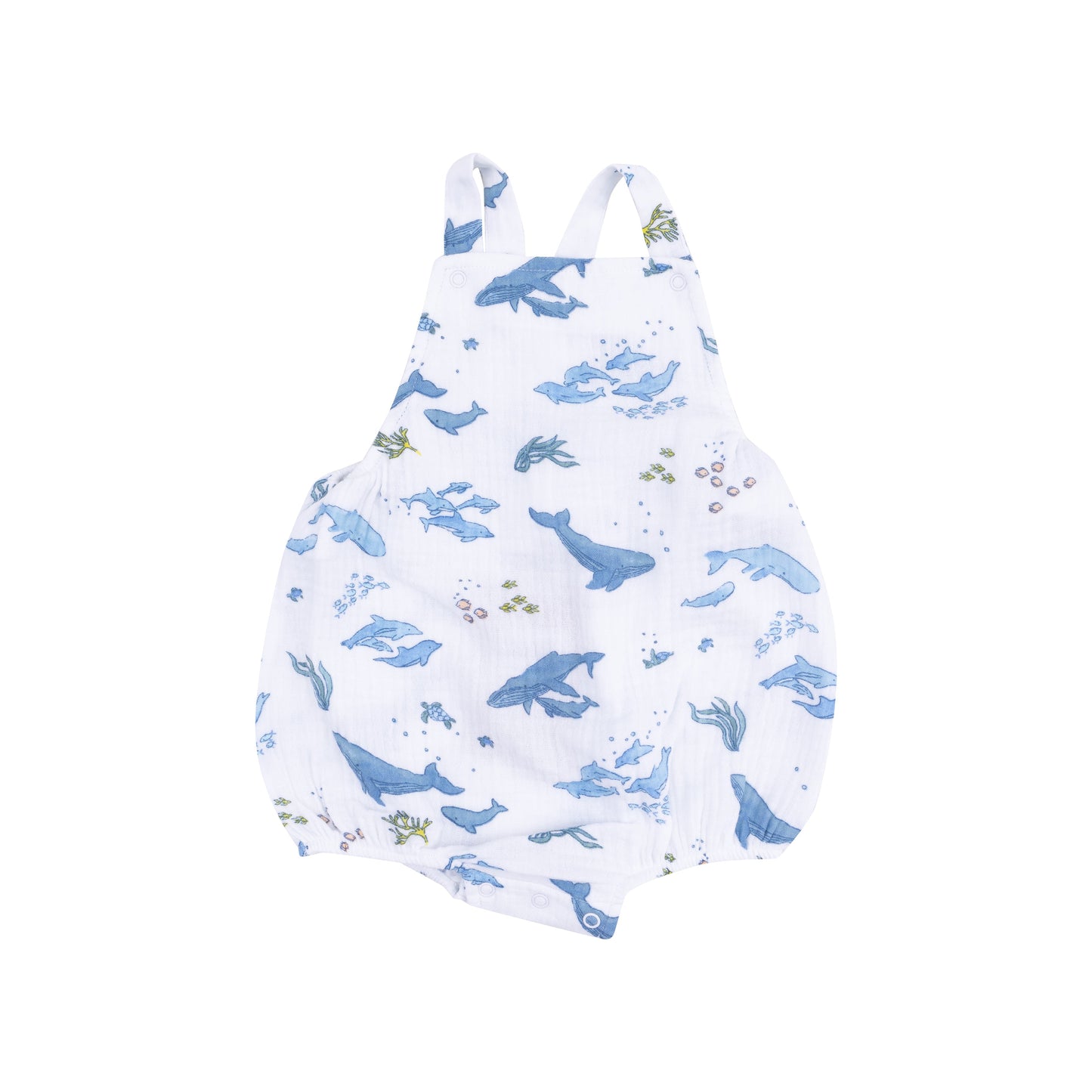 Sunsuit - Watercolor Blue Whales
