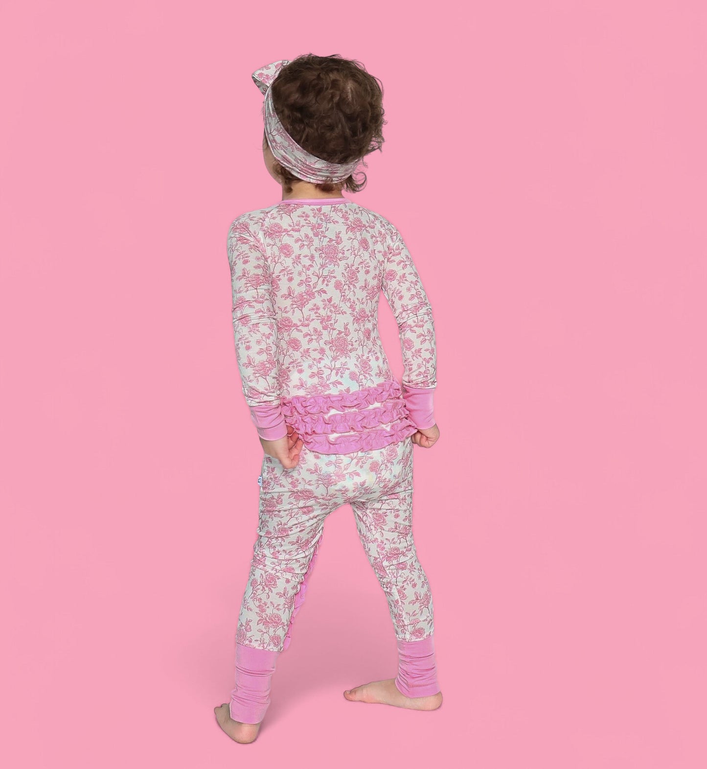 ROSEWOOD TOILE DREAM RUFFLE ROMPER