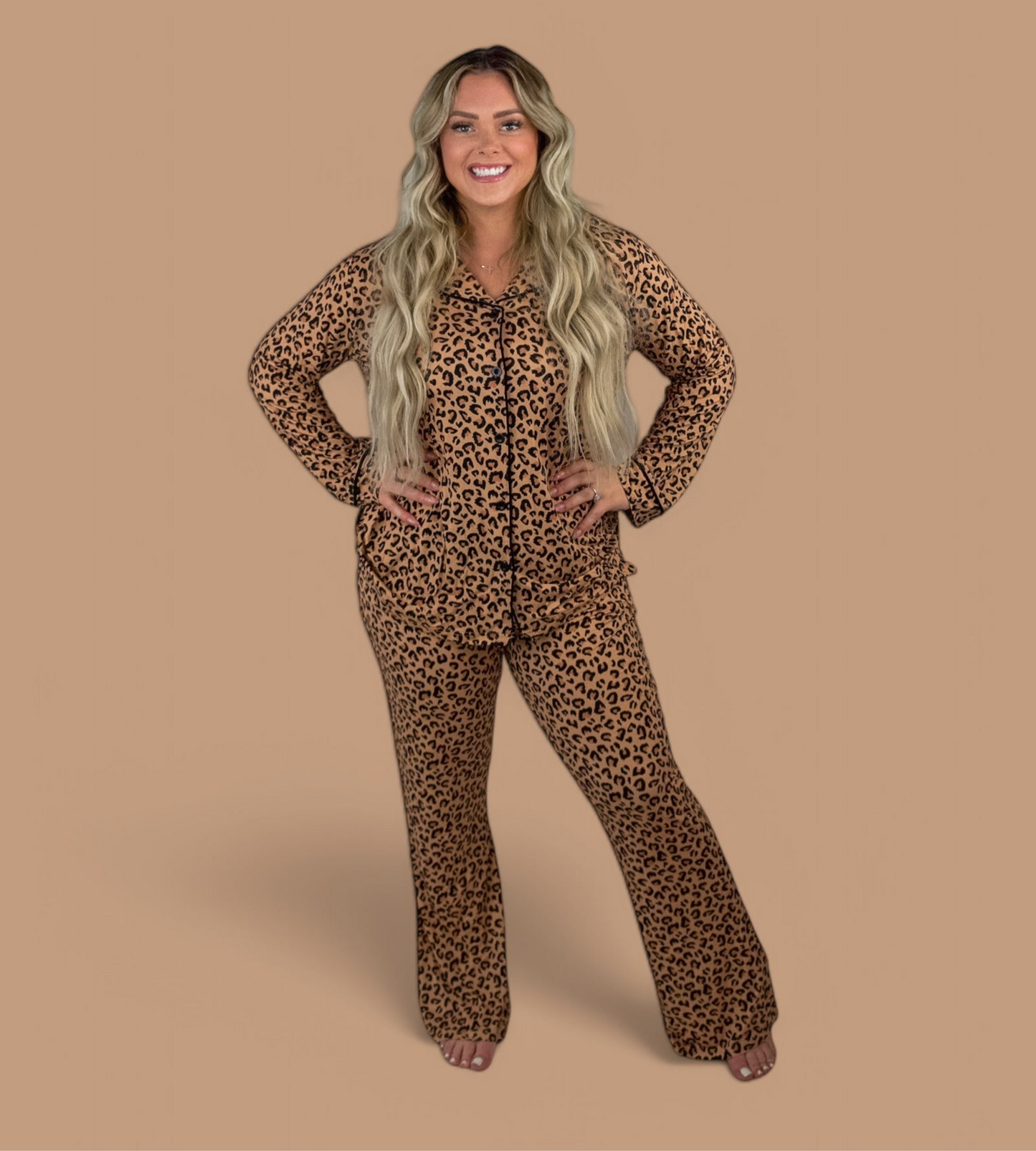 LEOPARD WOMEN'S RELAXED FLARE DREAM SET