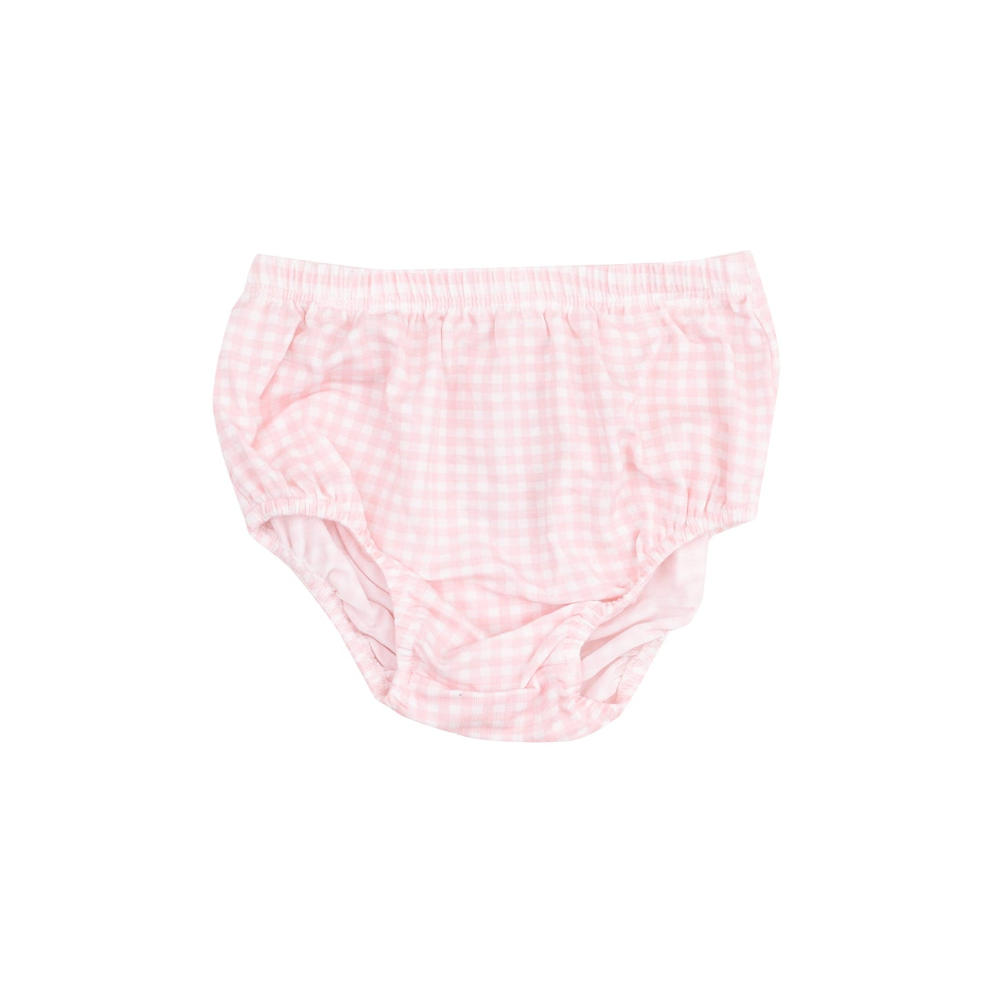The Jill Peter Pan Button Front Dress with Ric Rac Trim and Diaper Cover - Mini Gingham Pink