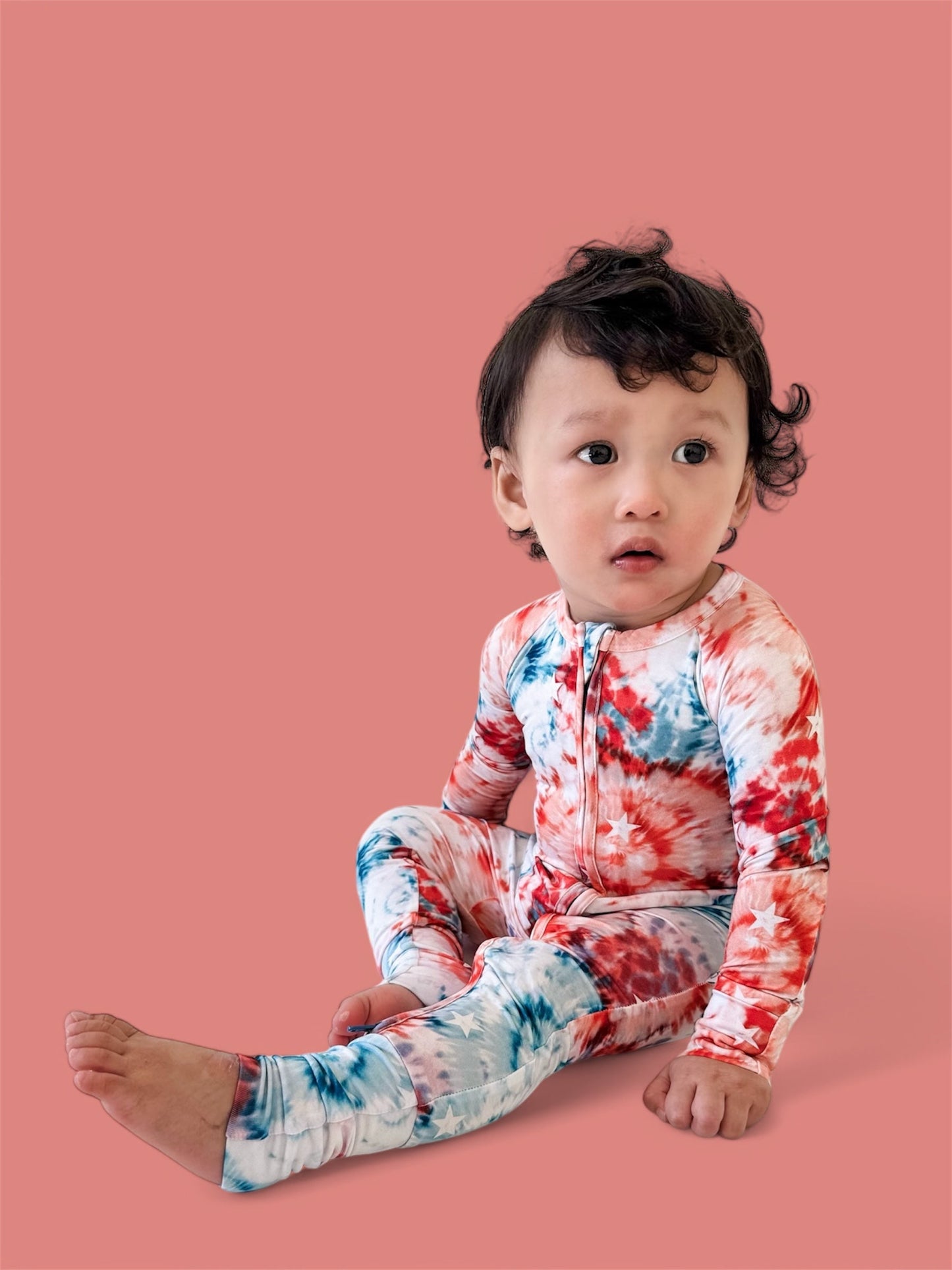 STARRY TIE DYE DREAM ROMPER