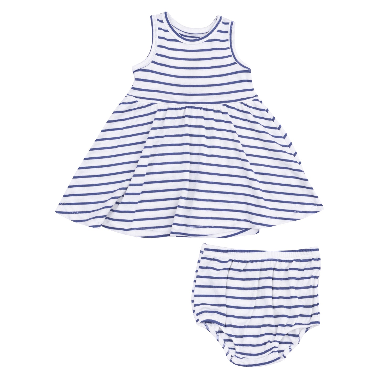 Tank Dress And Bloomer (2T-4T Dress Only) -  Stripe Vintage Navy