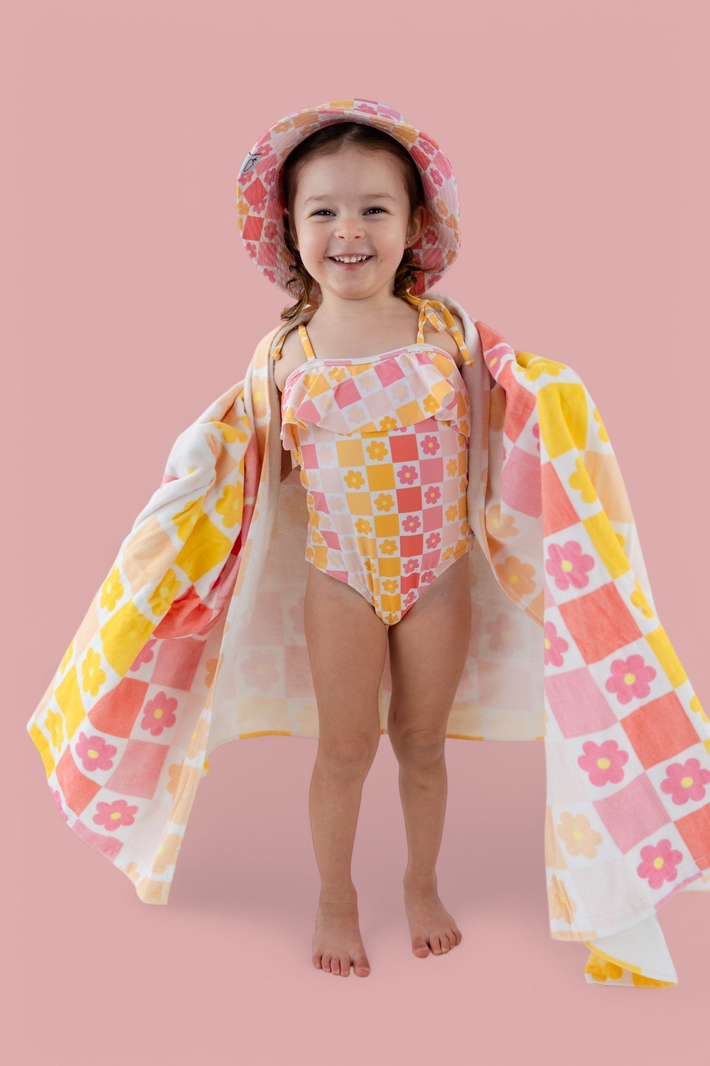SUMMER SUNSET CHECKERS DREAM TOWEL