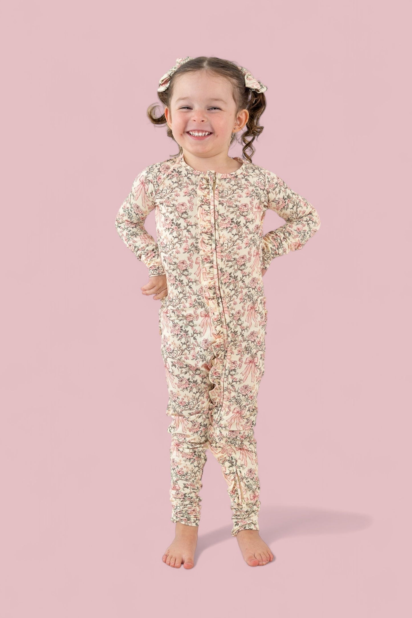 VICTORIAN BLOOM DREAM RUFFLE ROMPER