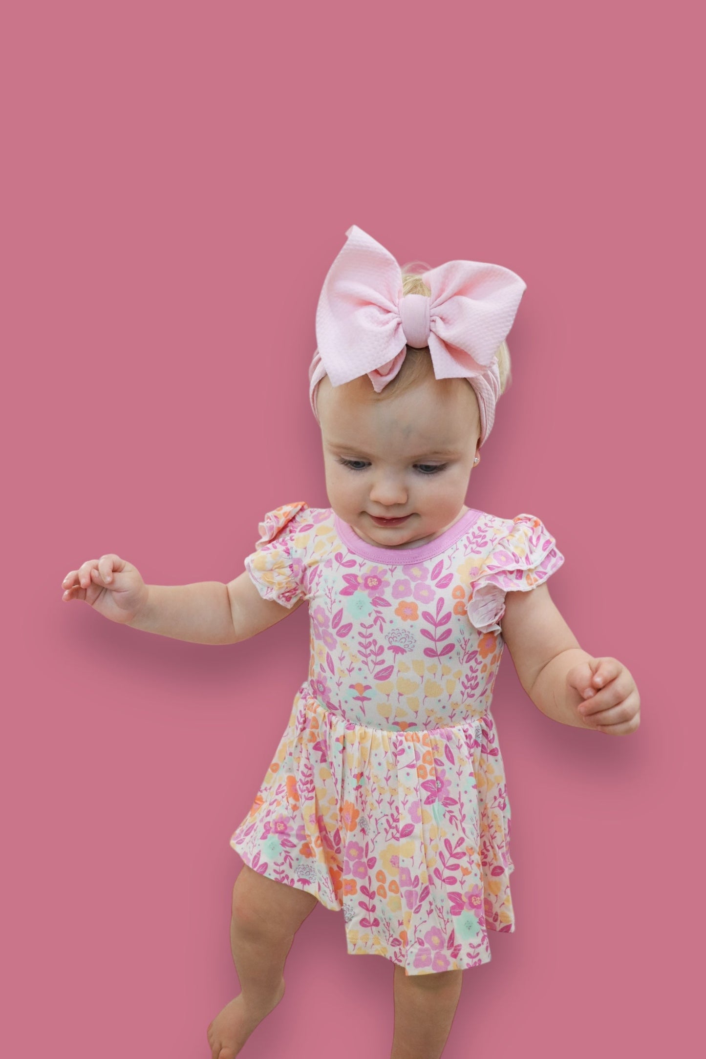 GARDEN TREASURES DREAM CAP SLEEVE BODYSUIT DRESS