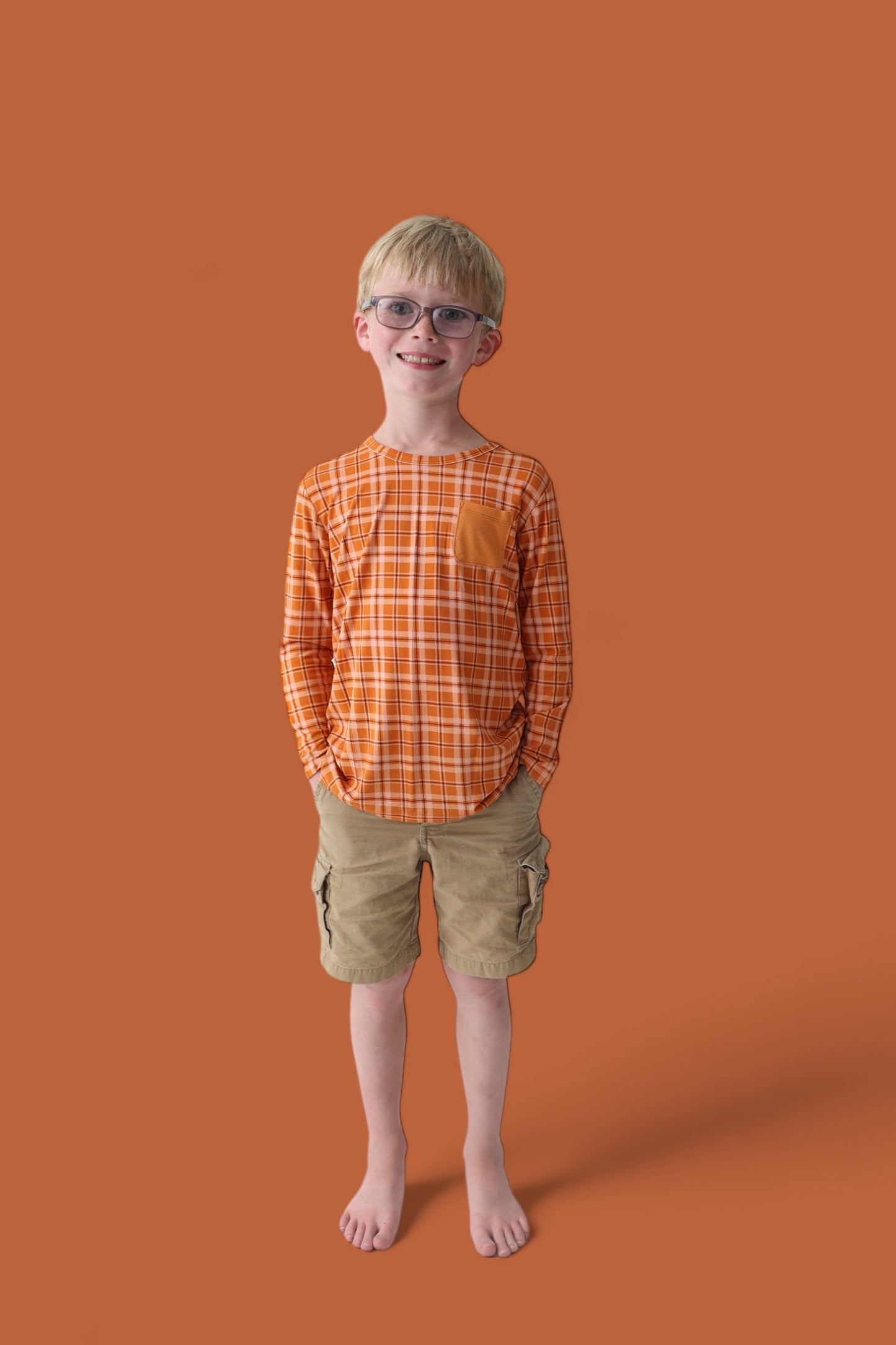 CIDER PLAID DREAM POCKET TEE