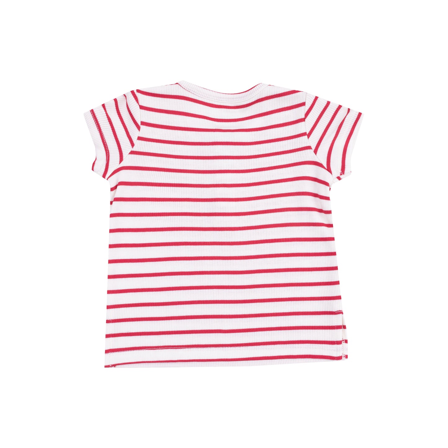 Pocket Shirt and Short French Terry - Stripe Vintage Red
