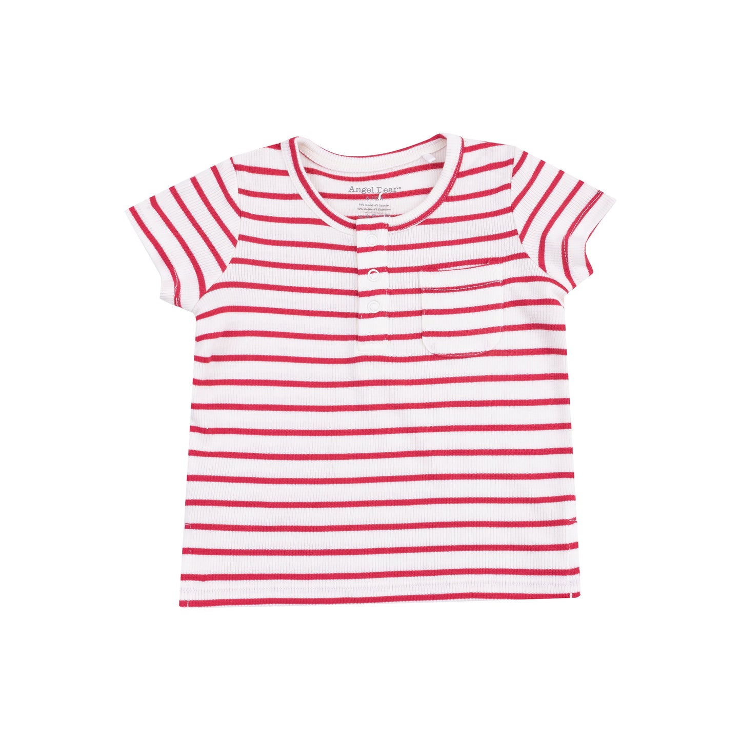 Pocket Shirt and Short French Terry - Stripe Vintage Red