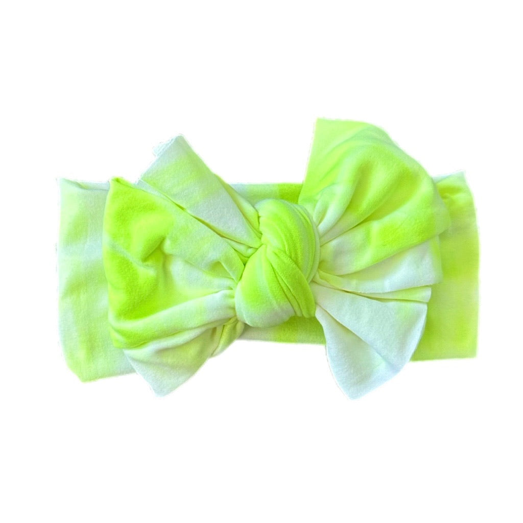 Ferris ~ Neon Yellow & White Tie Dye