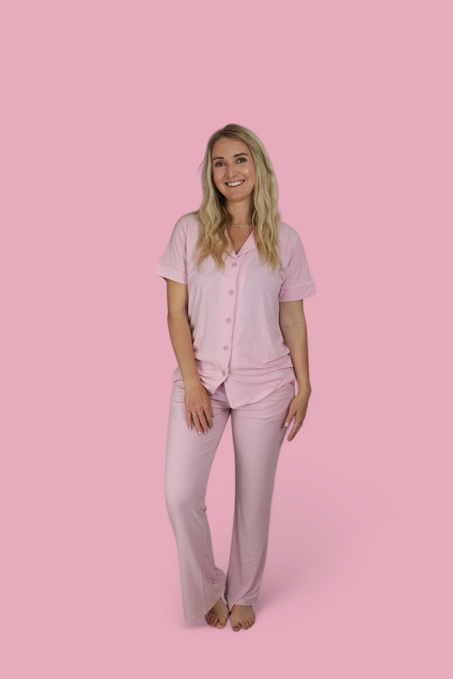PINK ROSE RIB WOMEN'S DREAM SET