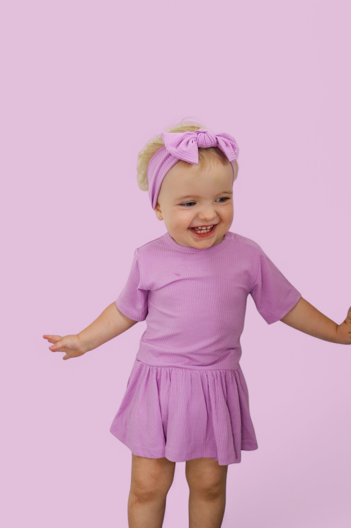 FOREVER LILAC RIB DREAM BODYSUIT DRESS