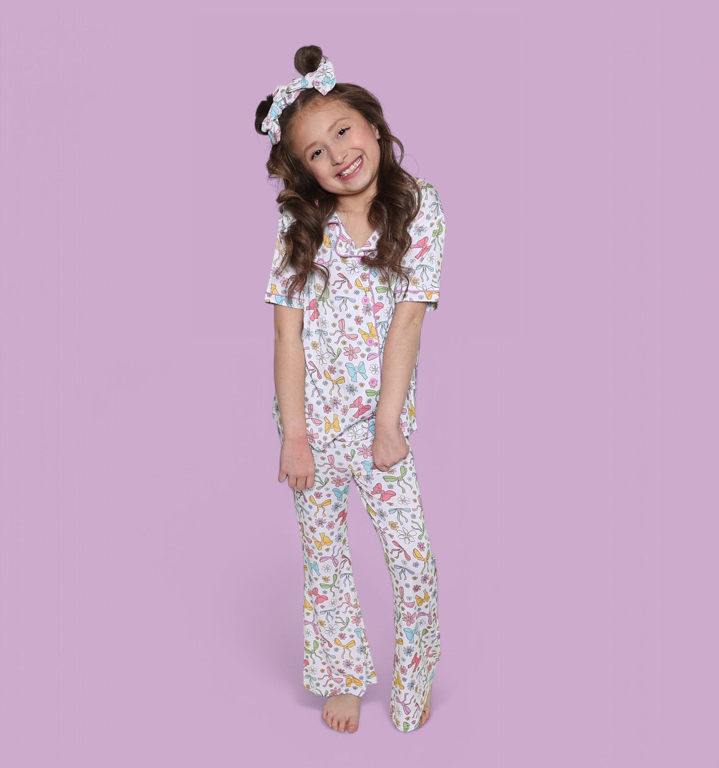 BOW GARDEN DREAM GIRL'S FLARE SET