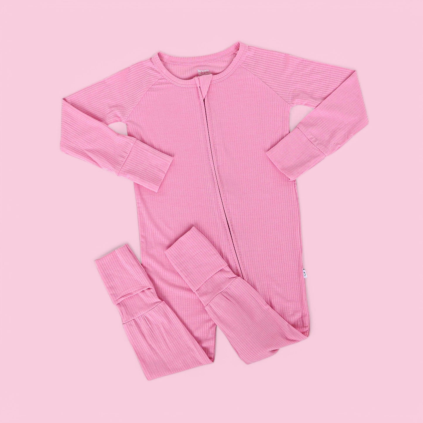 BELLA PINK RIB DREAM ROMPER