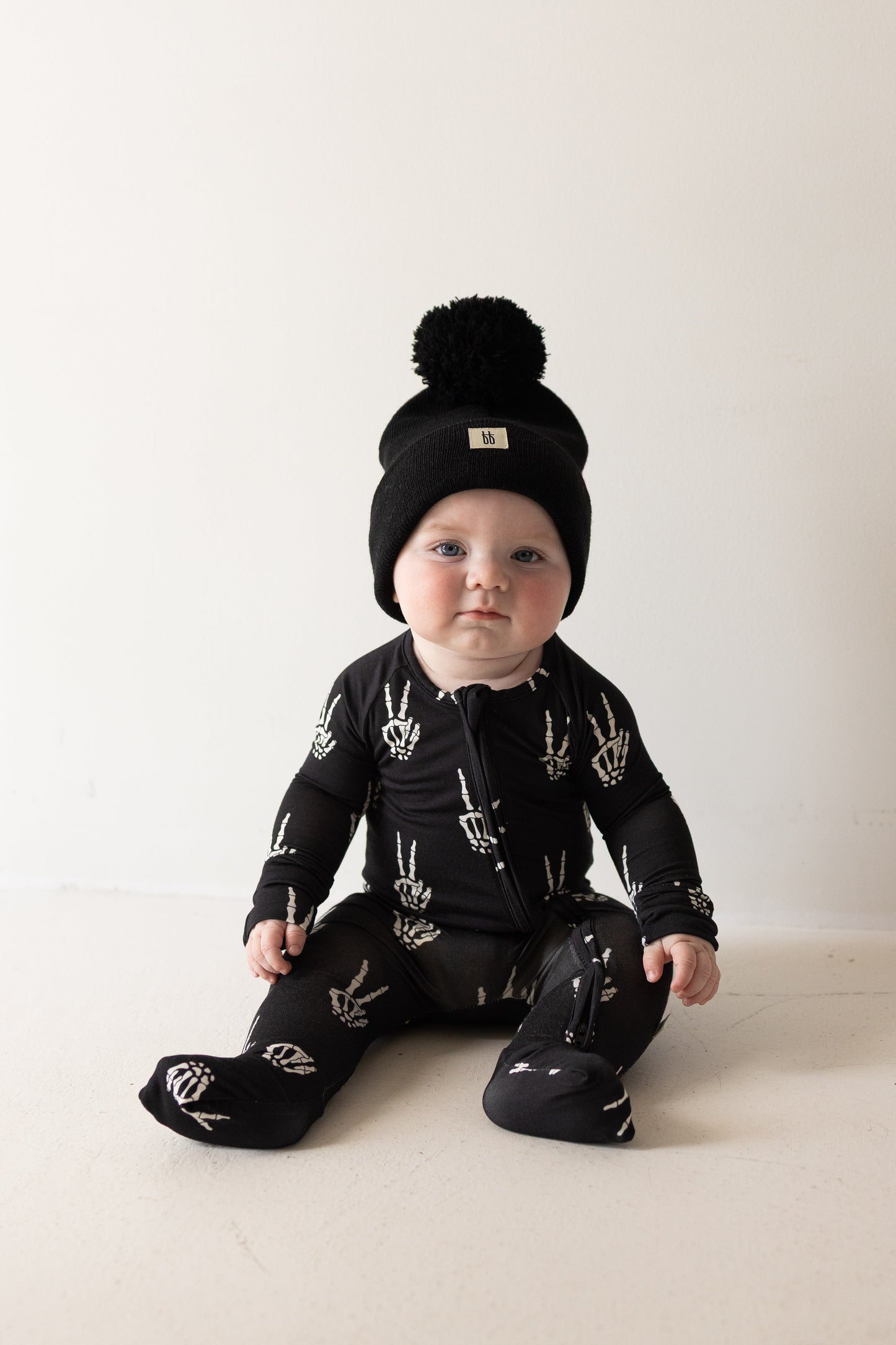 Bamboo Zip Pajamas | Midnight Skelly