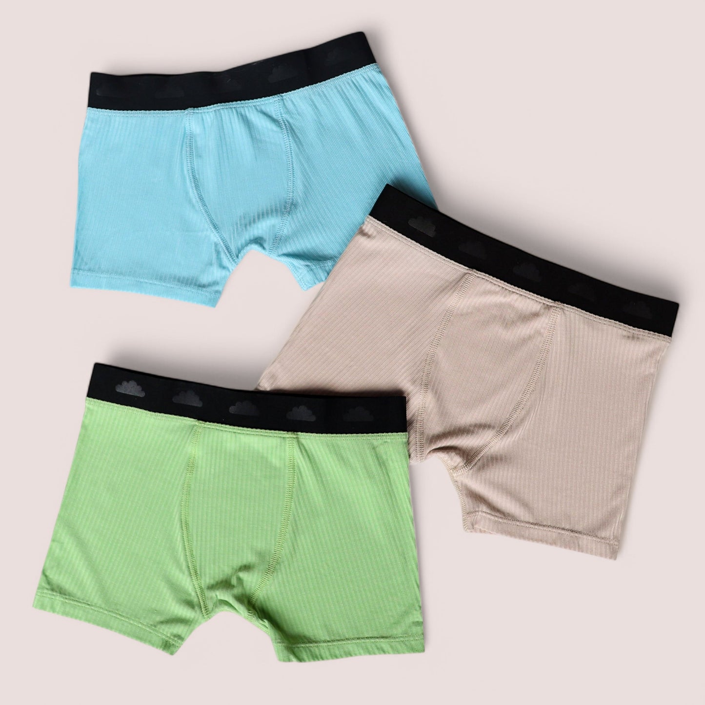 TOTALLY TAN RIB DREAM BOY'S BOXER BRIEF SET