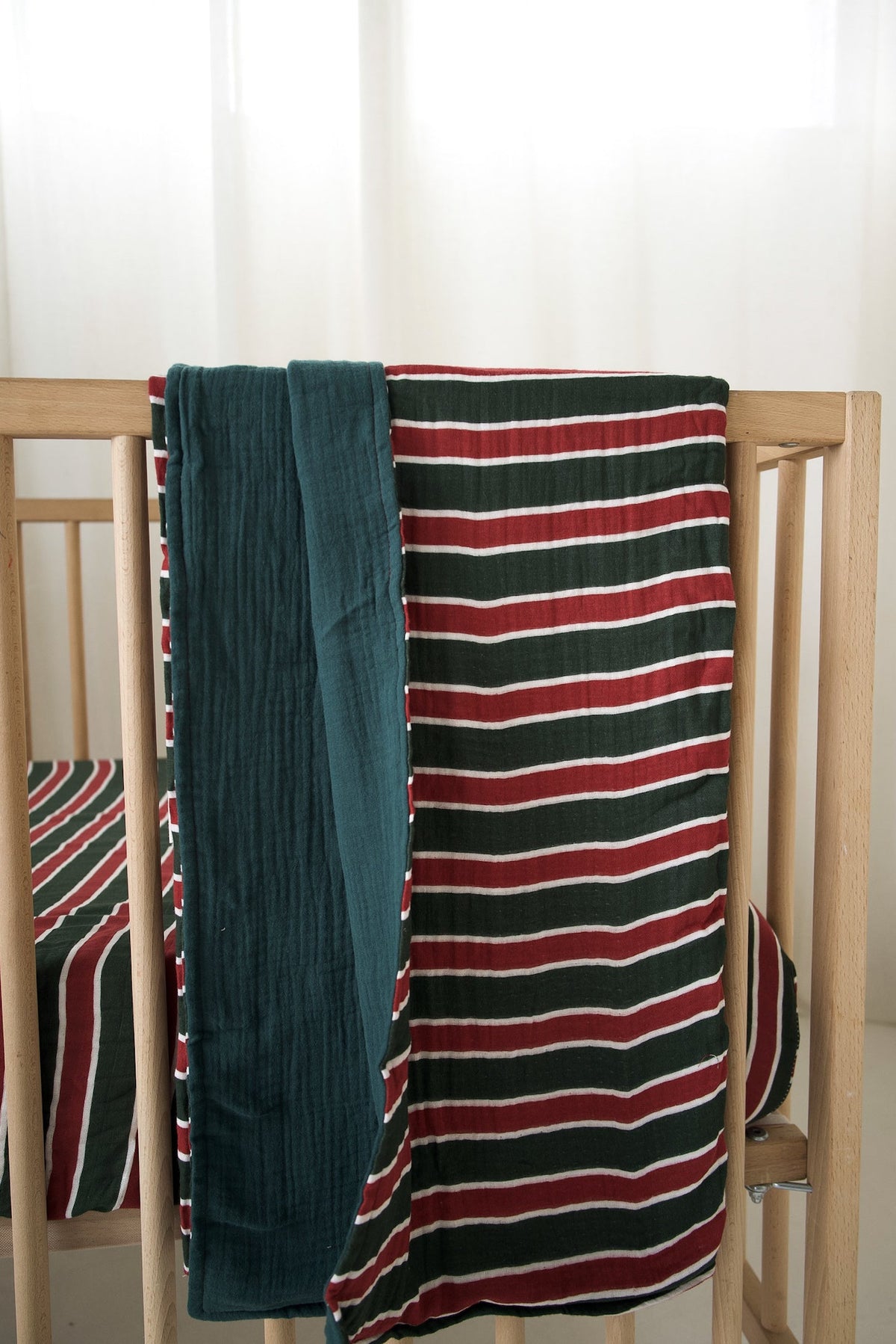 Muslin Quilt | Holiday Stripe