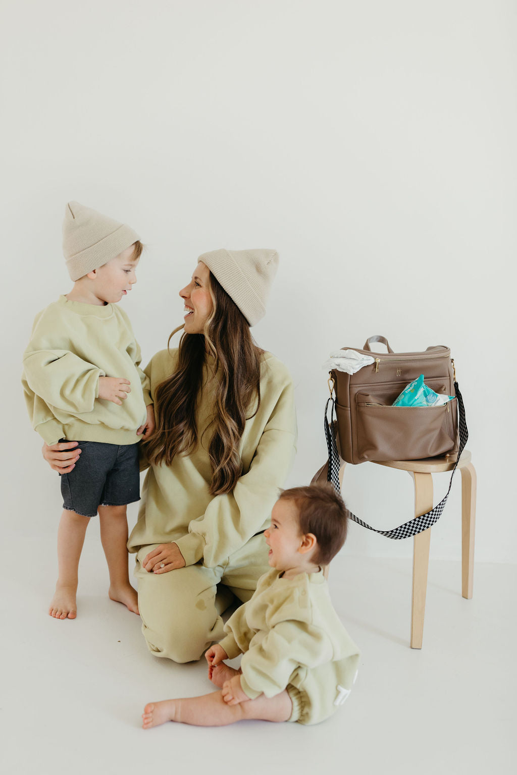 *PRE-ORDER SHIPS EARLY AUGUST* ff Diaper Bag | Taupe