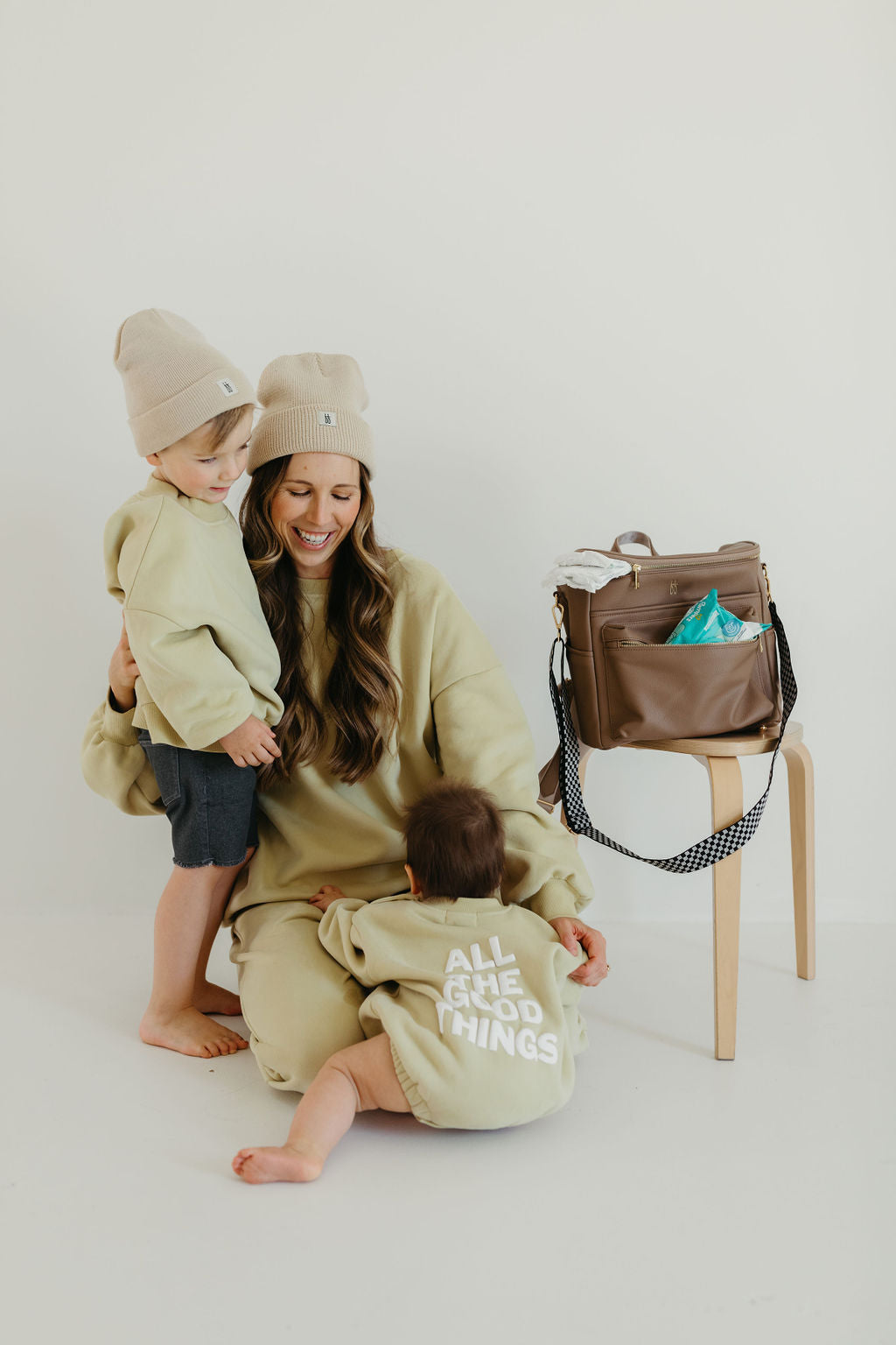 *PRE-ORDER SHIPS EARLY AUGUST* ff Diaper Bag | Taupe