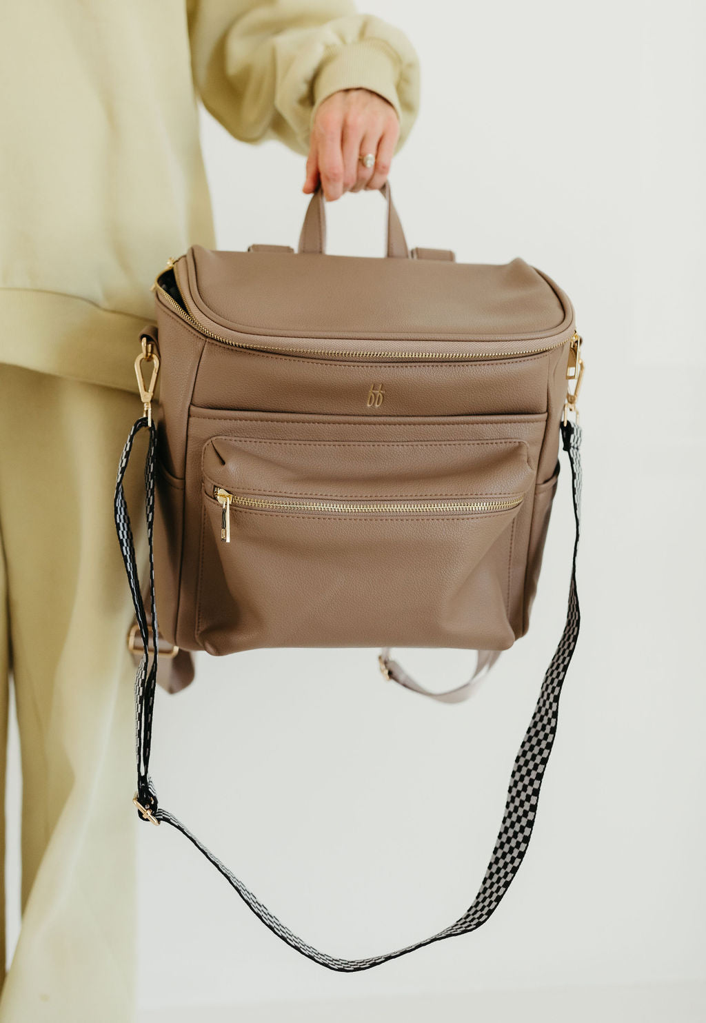 *PRE-ORDER SHIPS EARLY AUGUST* ff Diaper Bag | Taupe