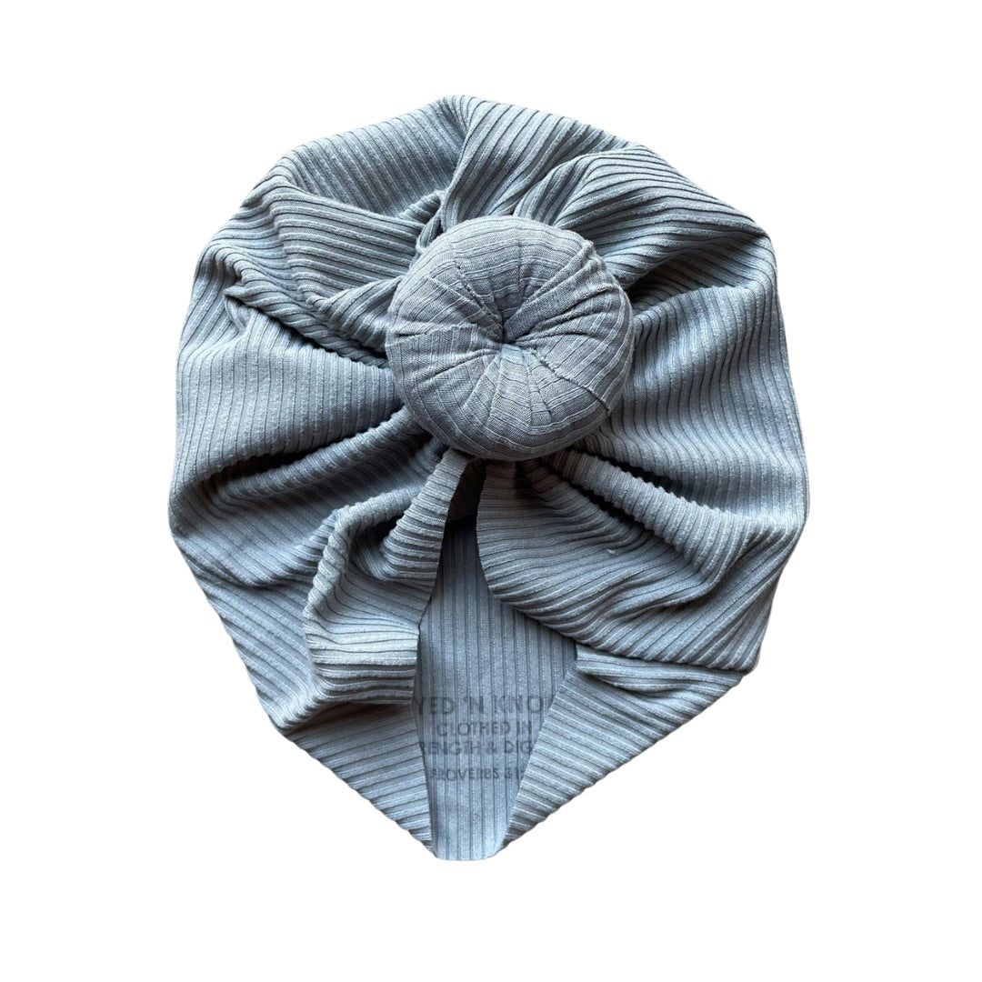 Noble ~ Dusty Blue Ribbed