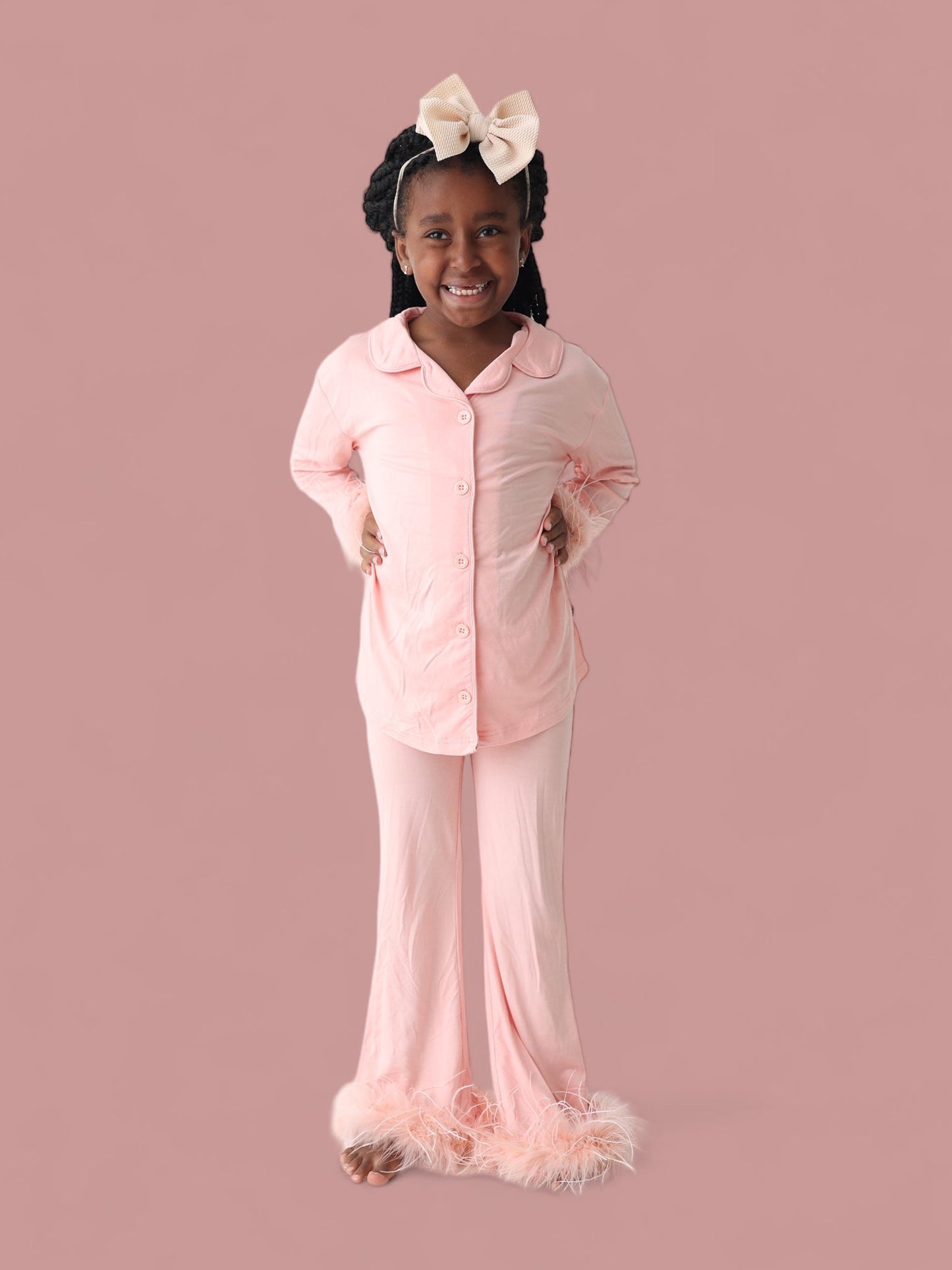 CORAL GIRL’S FLARE FEATHERED DREAM SET